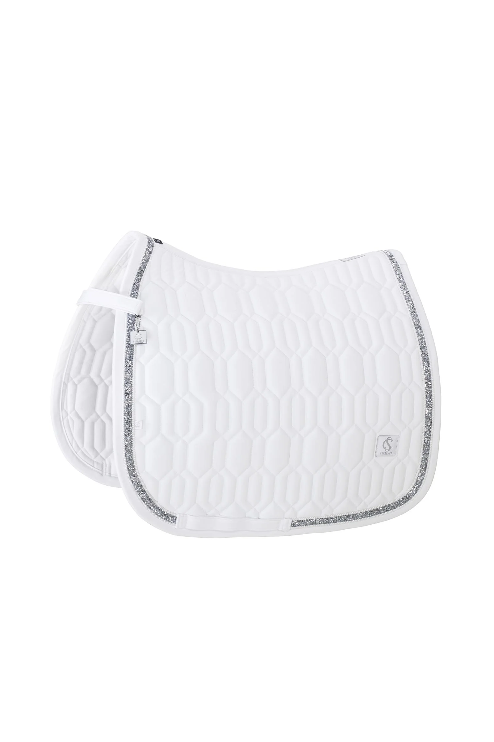 Classic Sport SS26 Softshell Jewel Dressage Saddle Pad White P