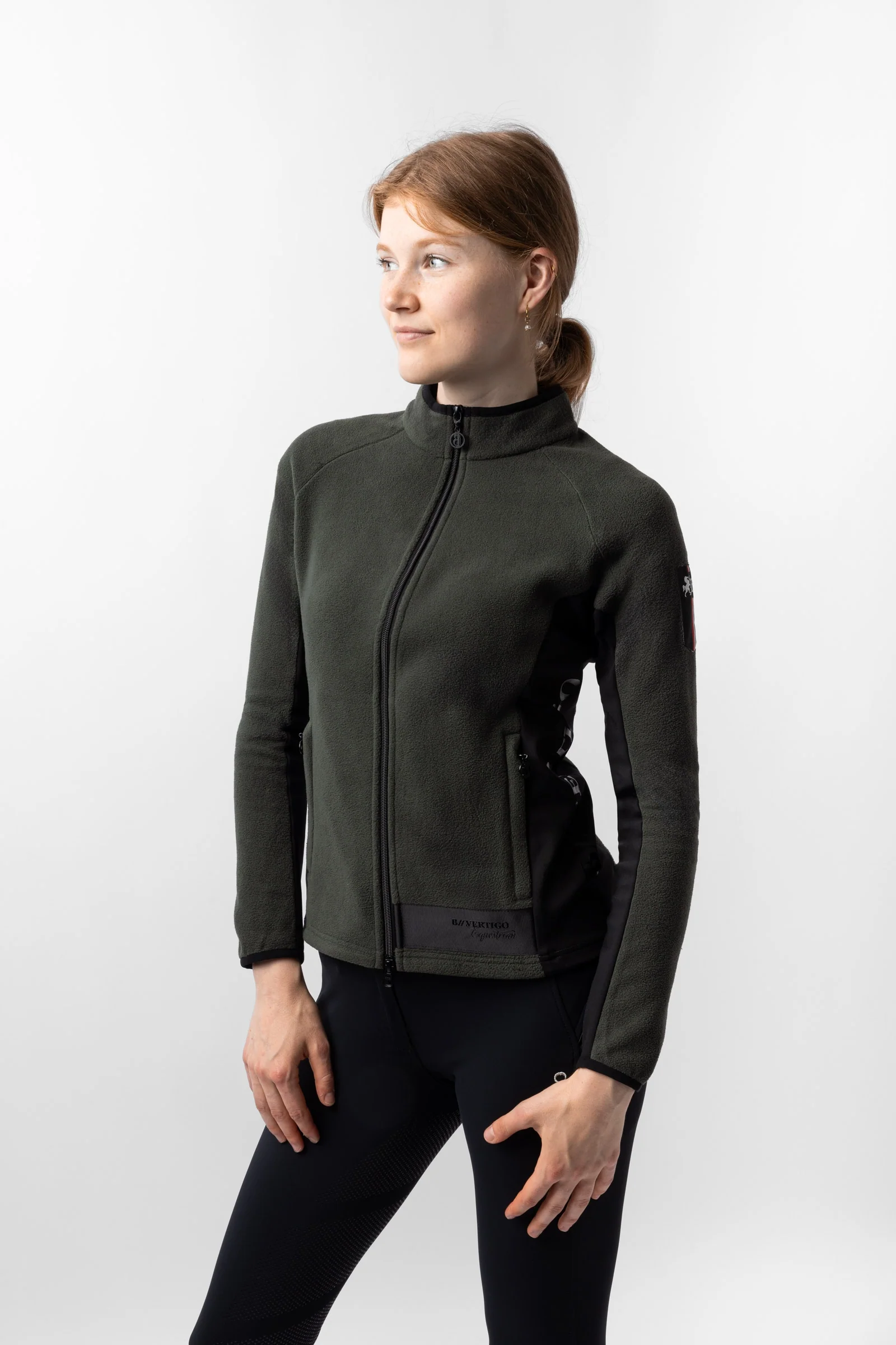 Cleo Women's Stretch Fleece Riding Riding Jacket Climbing Ivy Green 10
