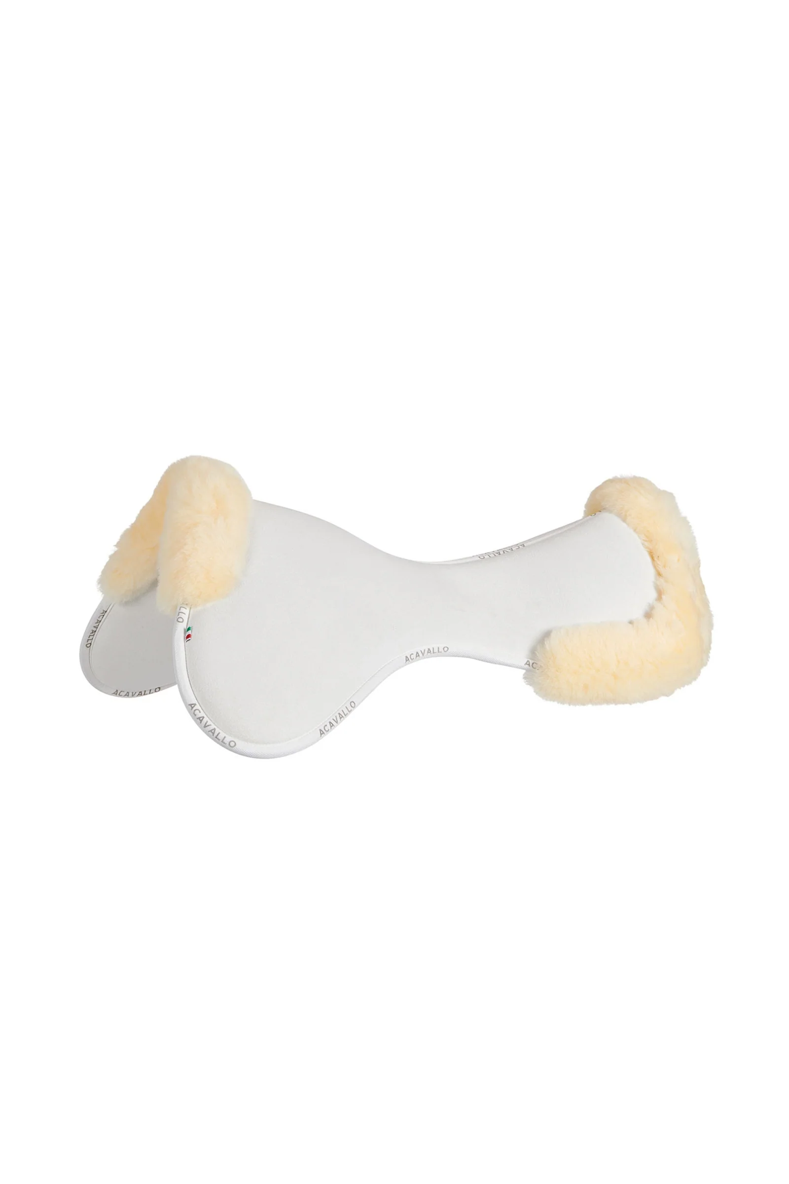 Close Contact Memory Foam Halfpad with Sheepskin White/Natural One Size