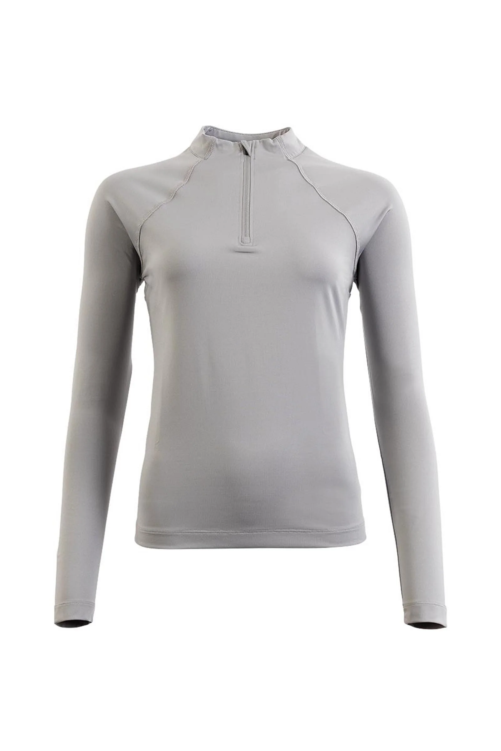 CLX Women´s Long-sleeve Zip-Up Shirt Chiseled Stone XS