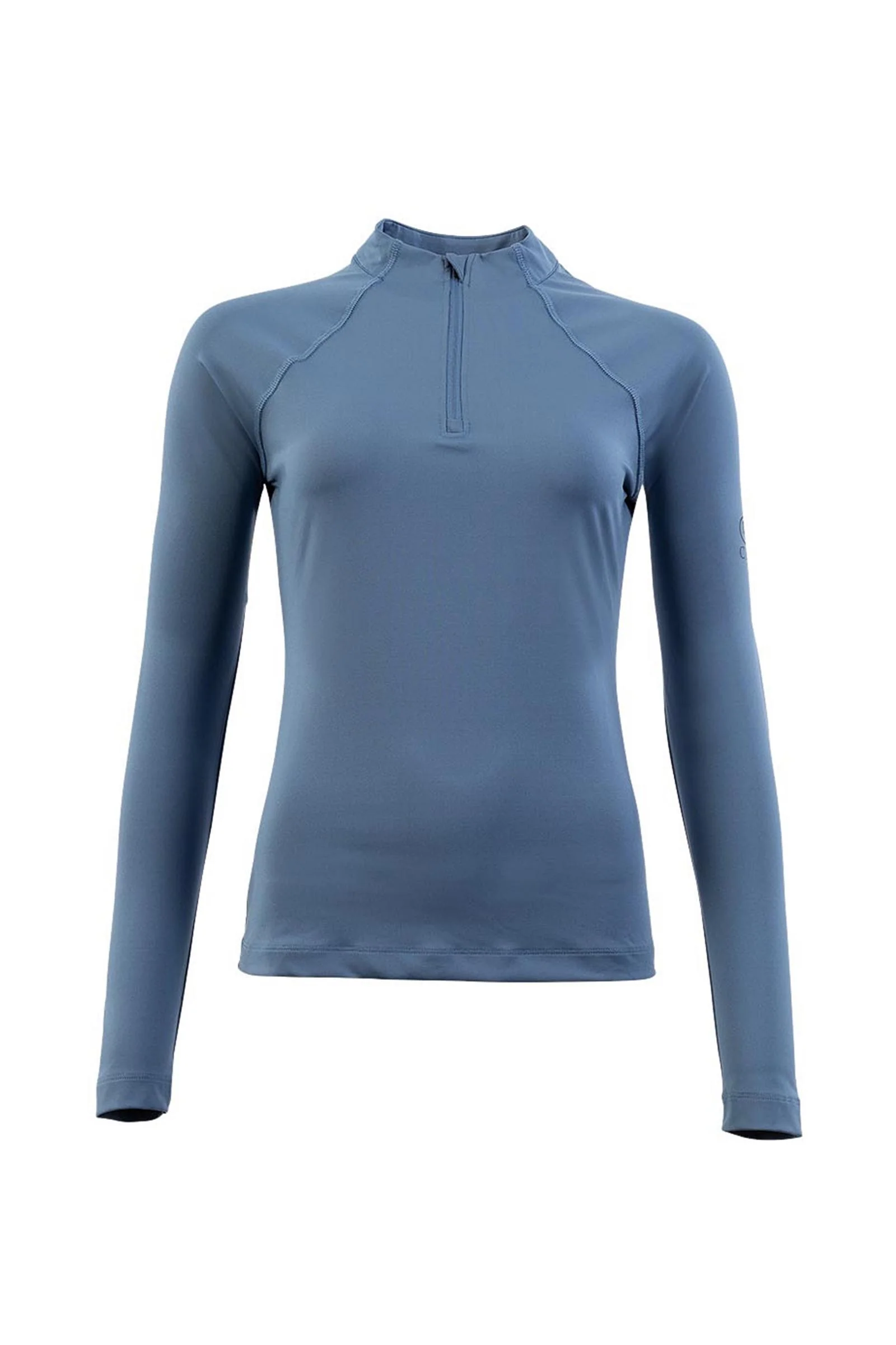 CLX Women´s Long-sleeve Zip-Up Shirt Moonlight Blue XS