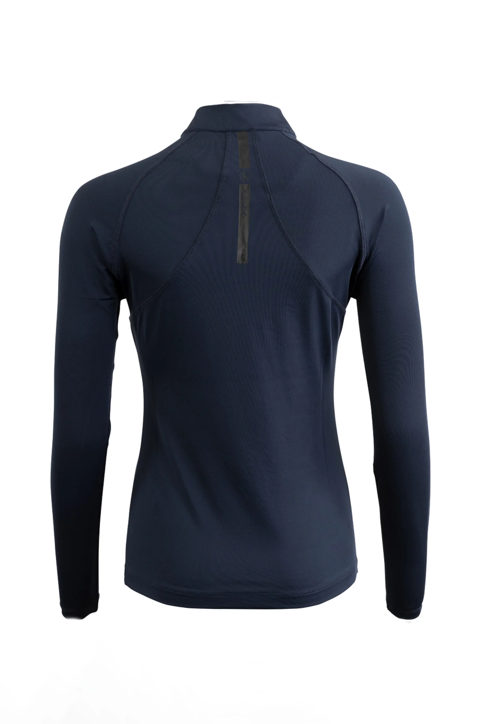CLX Women´s Long-sleeve Zip-Up Shirt Navy Blazer M