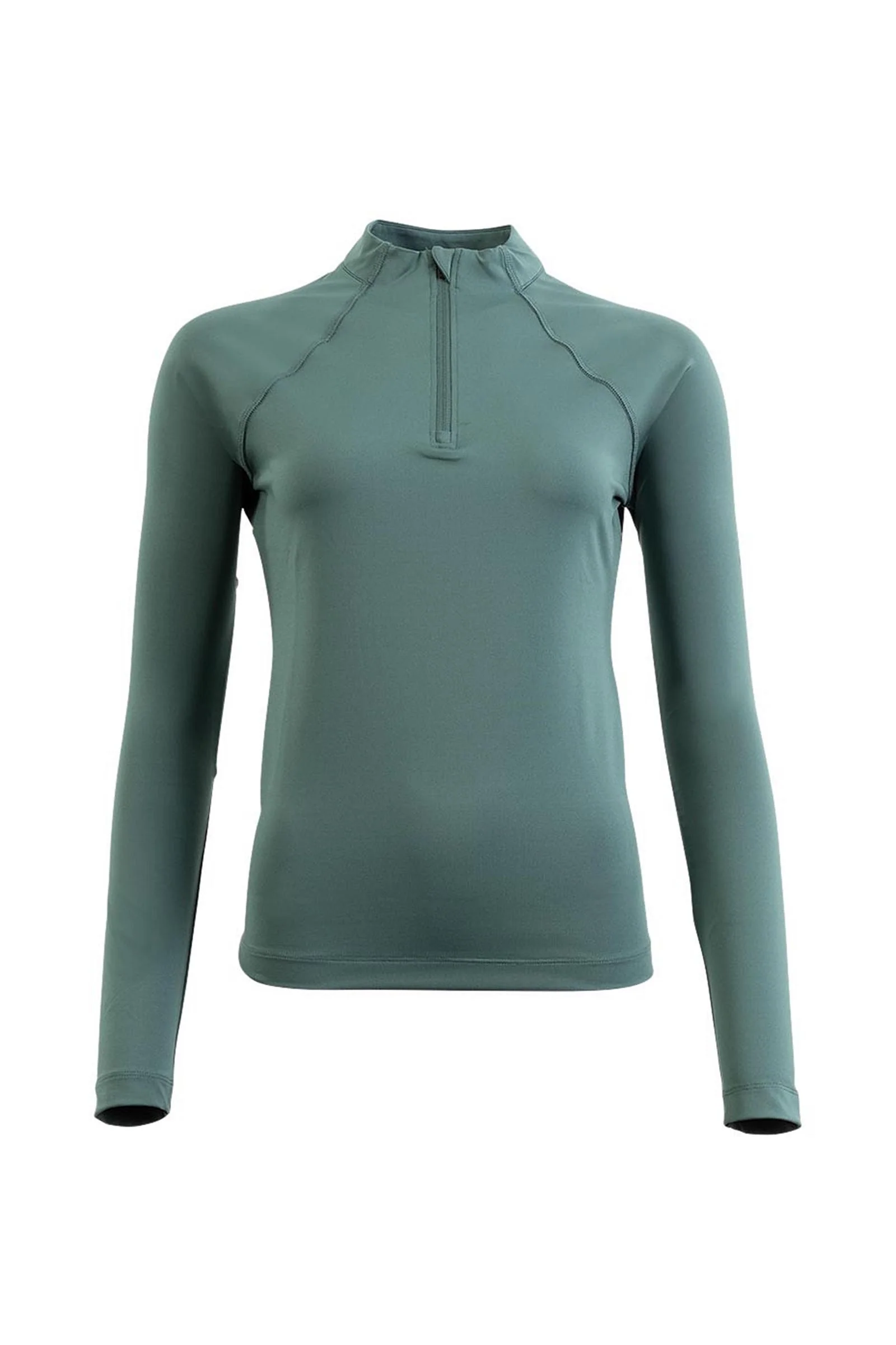 CLX Women´s Long-sleeve Zip-Up Shirt Sea Spine L