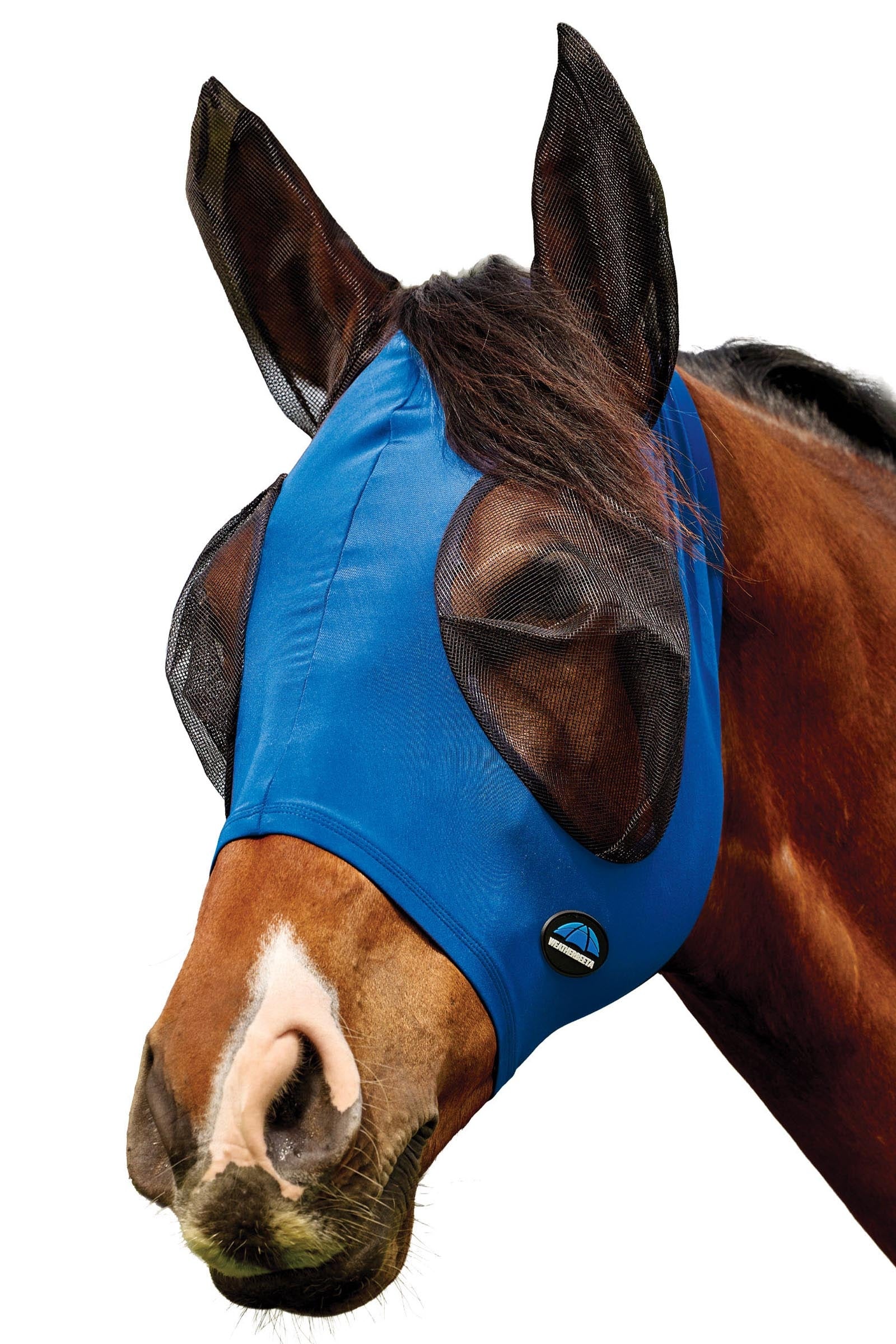 Comfitec Deluxe Stretch Fly Mask With Ears Cobalt/Black S
