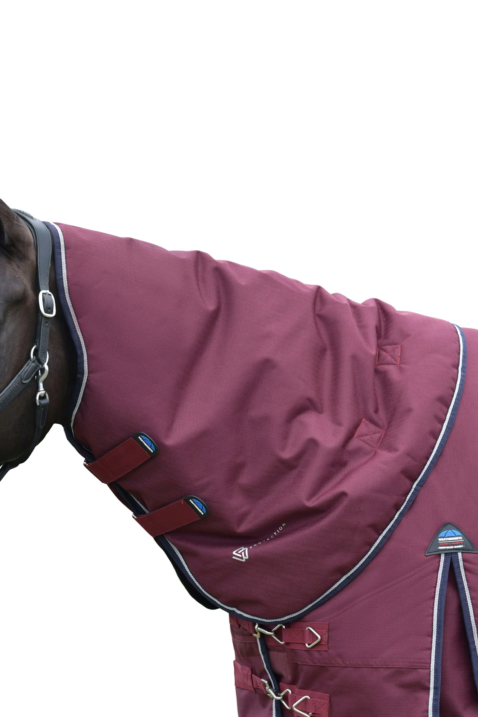 Comfitec Essential Turnout Neck Cover, 0 g Burgundy/Navy S