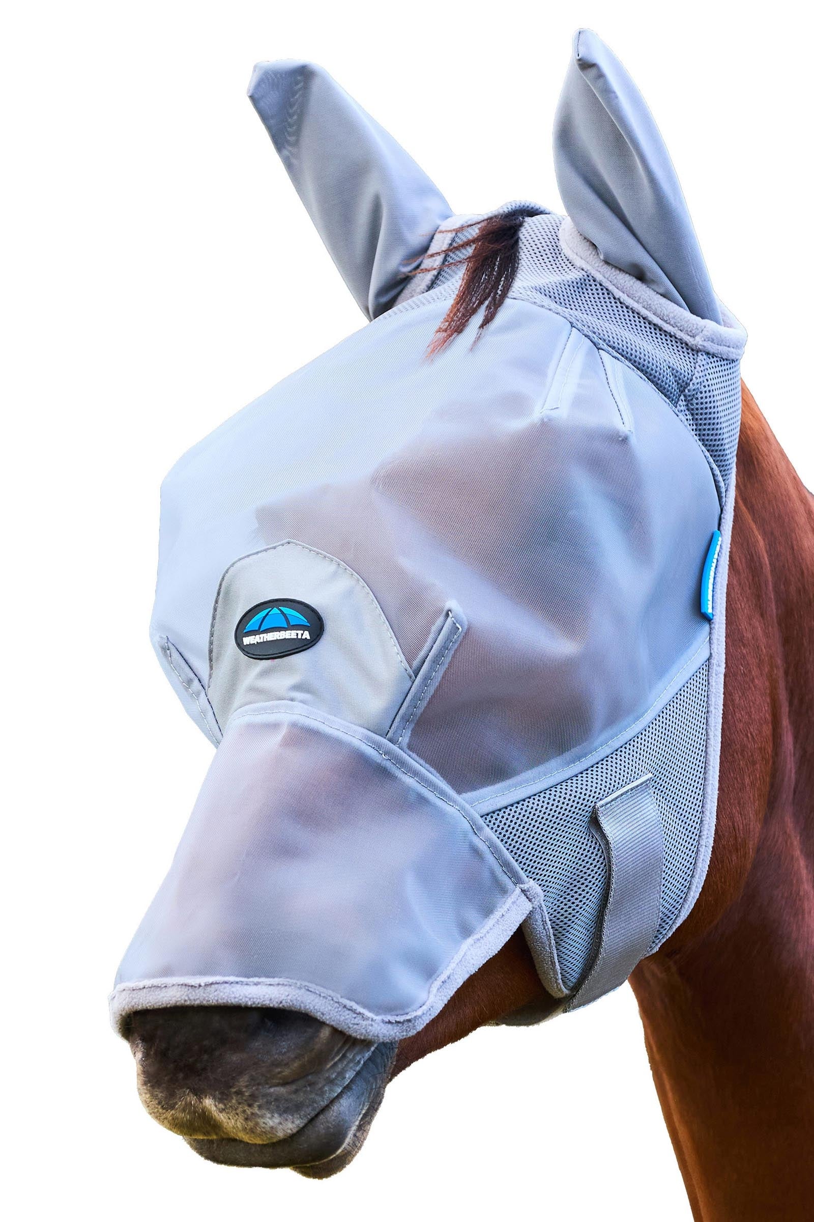 Comfitec Fine Mesh Fly Mask With Ears & Nose Grey L