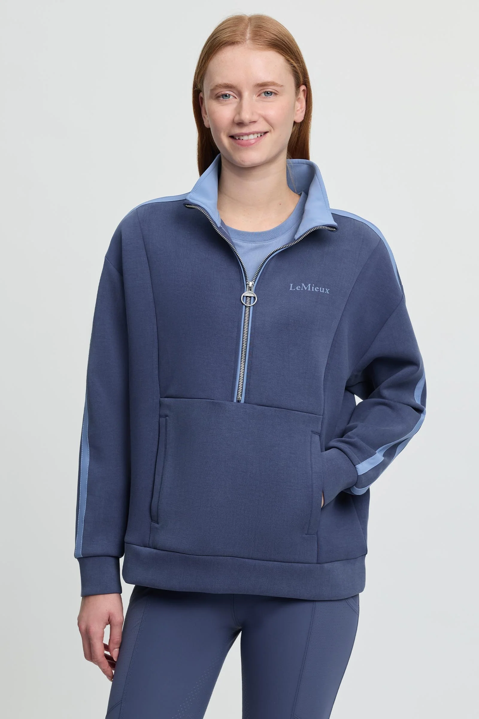 Connie Women's Half Zip Sweat Navy 10