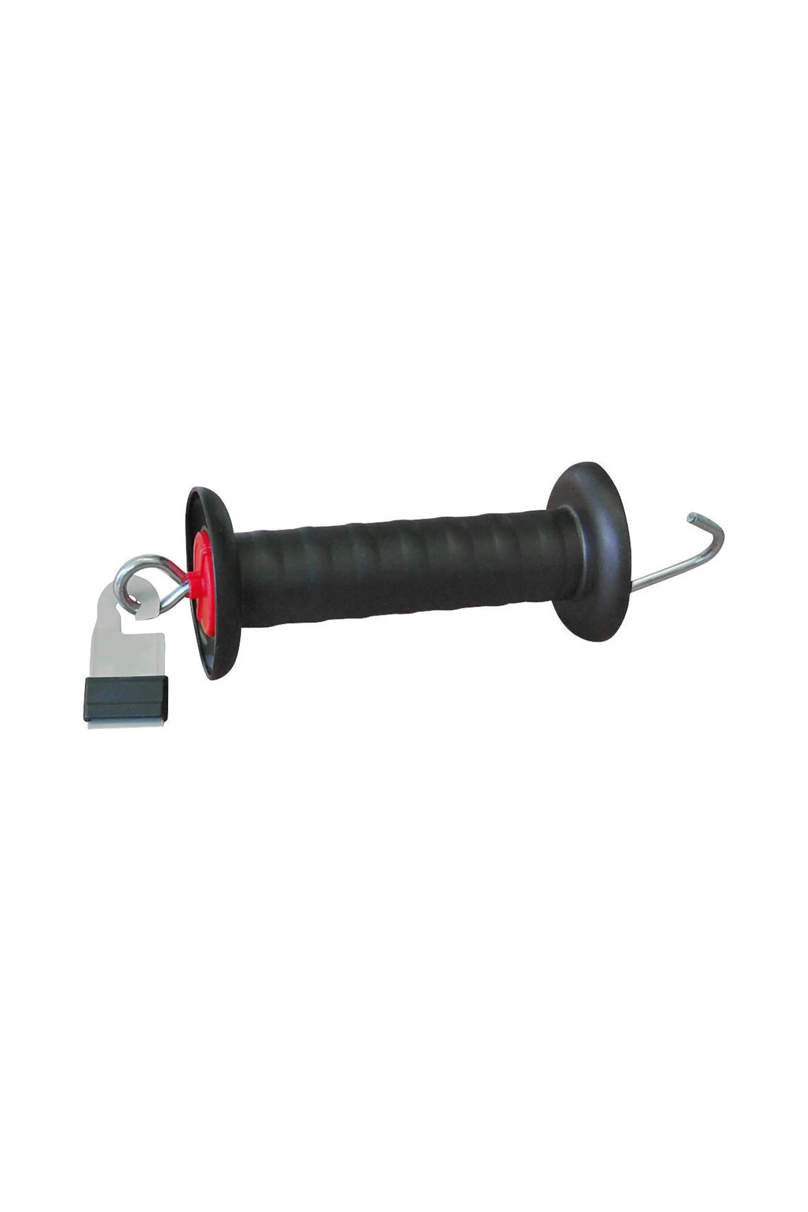 CORRAL Gate Handle Galvanized With Litzclip Tape Connector 20 mm Stainless Steel Black One Size