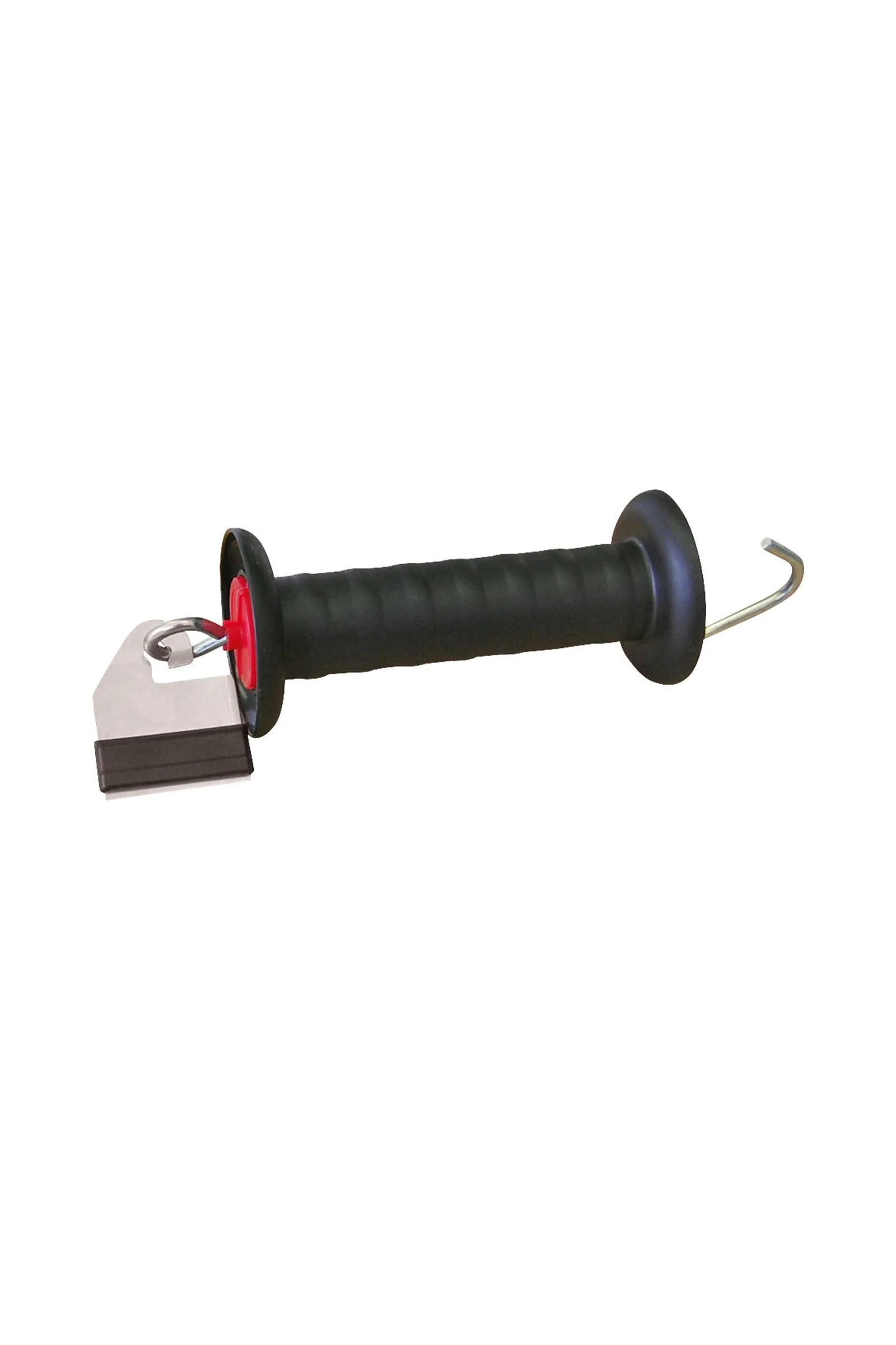 CORRAL Gate Handle Galvanized With Litzclip Tape Connector 40 mm Stainless Steel Black One Size