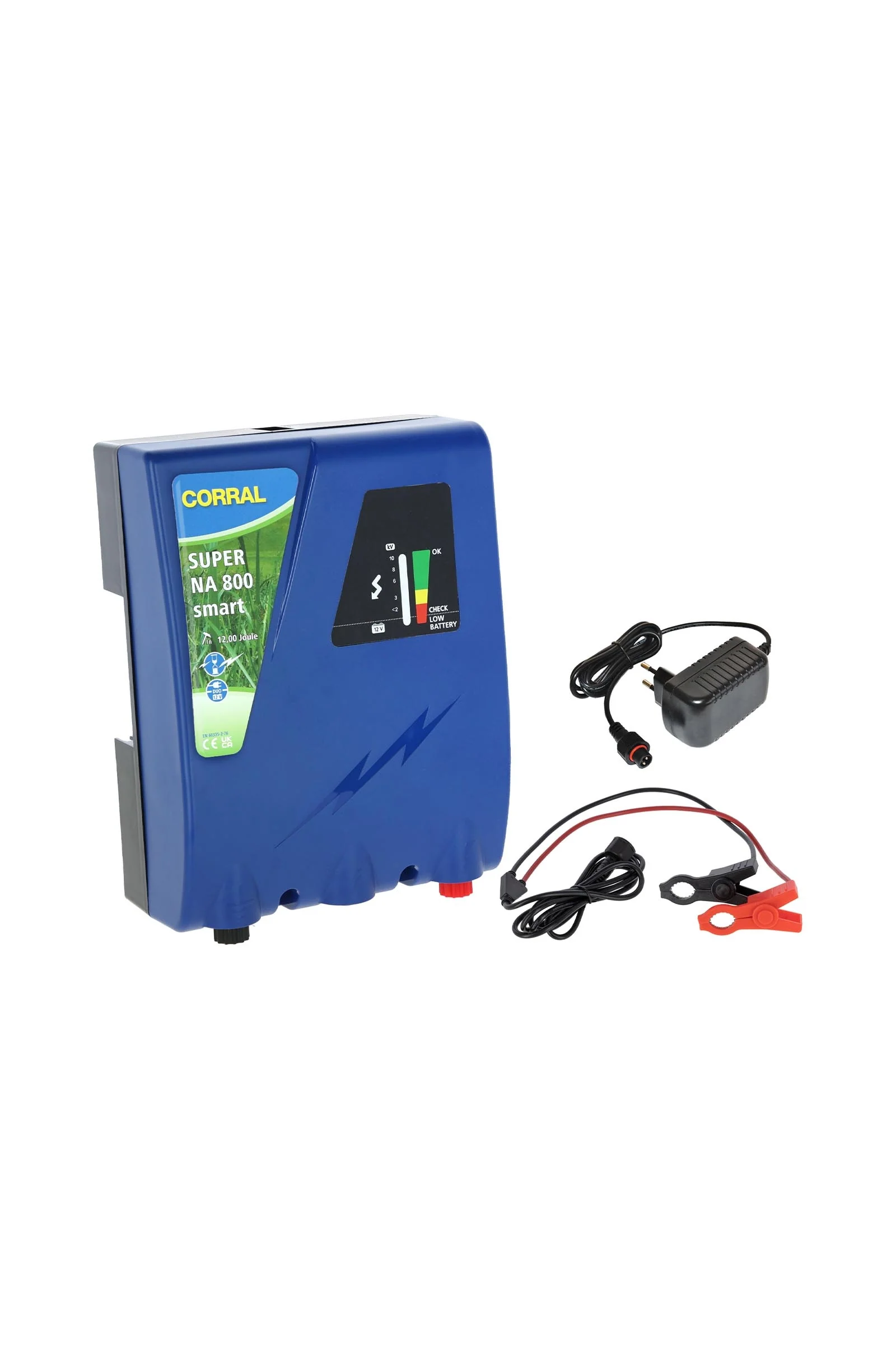 CORRAL Super NA 800 Smart 12 V Electric Fence Device Blue One Size