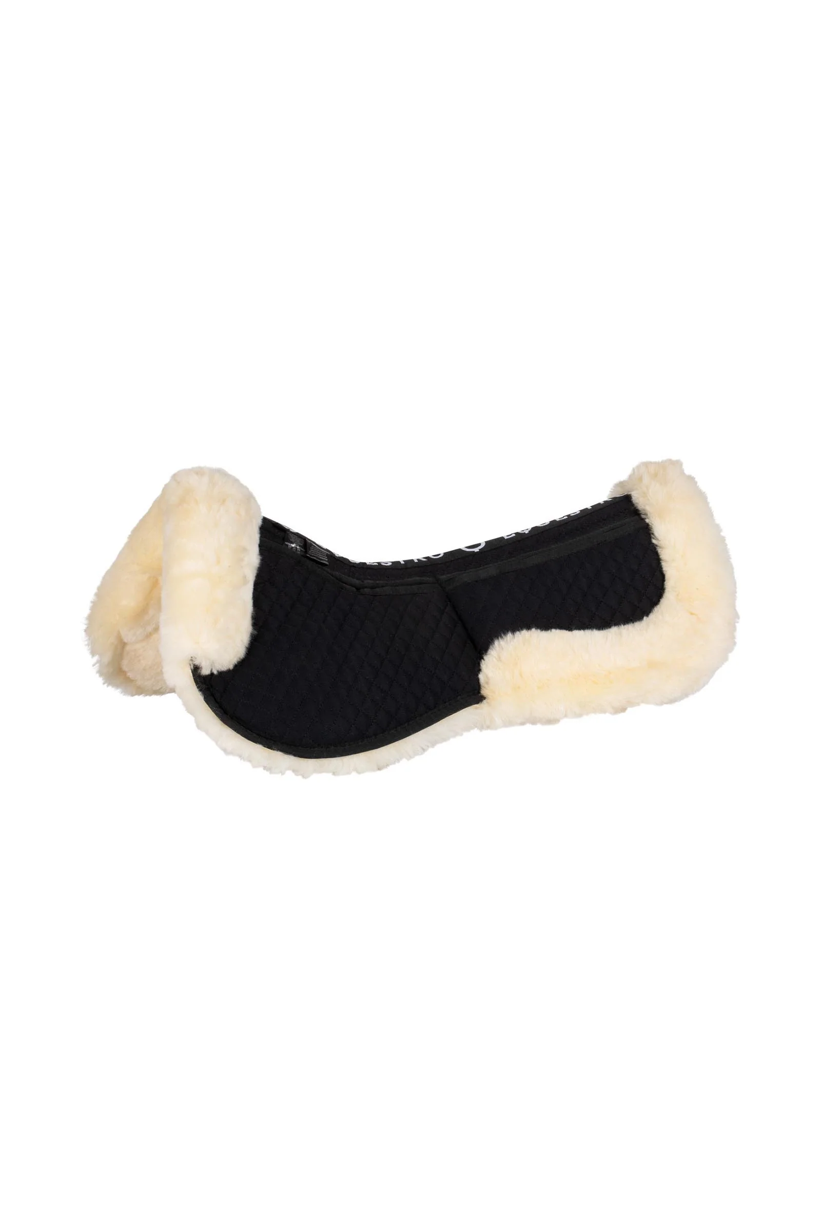 Cotton Pad With Pockets and Sheepskin Black/Natural One Size