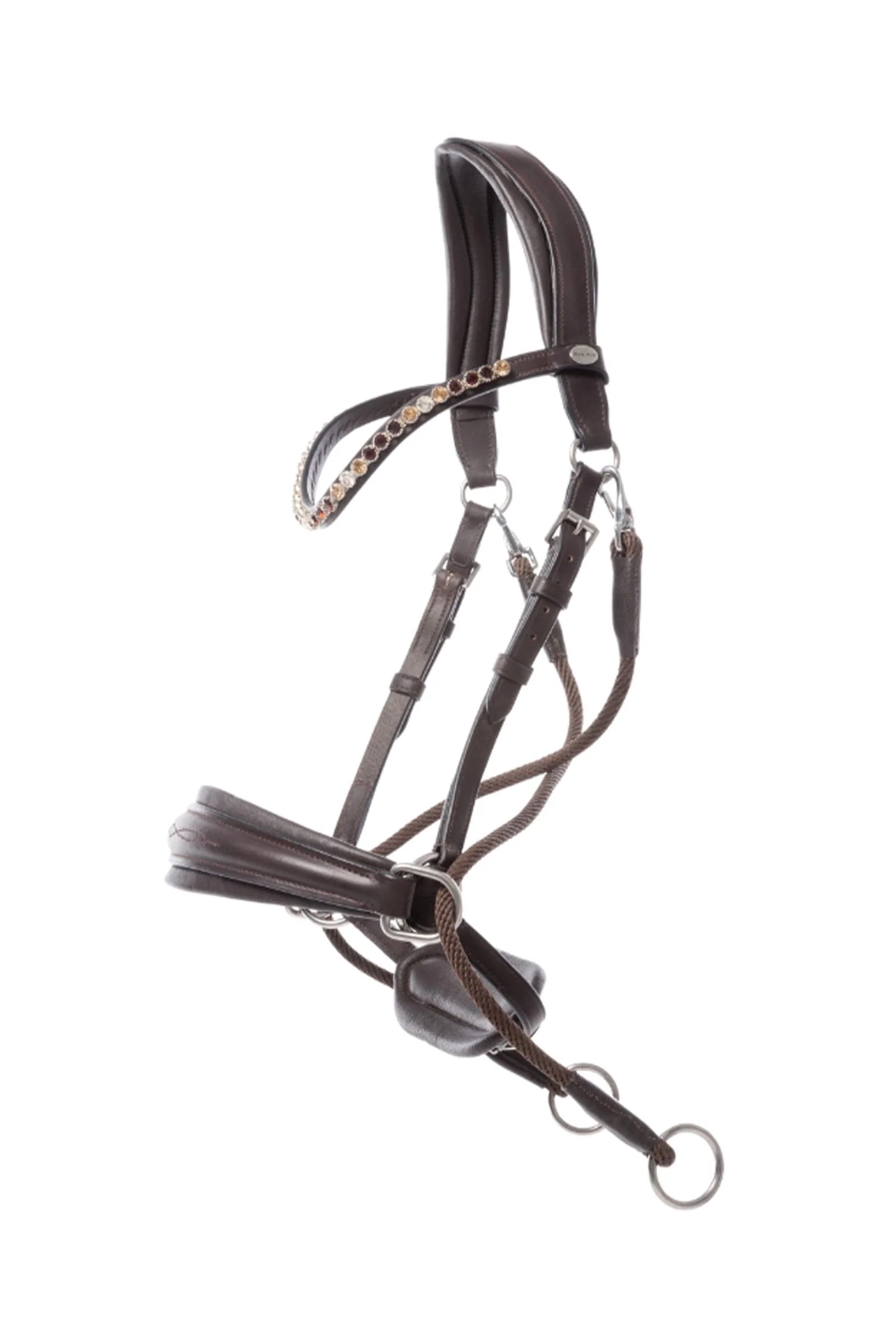 Cross Light Bitless Bridle With English Noseband Brown/Brown F