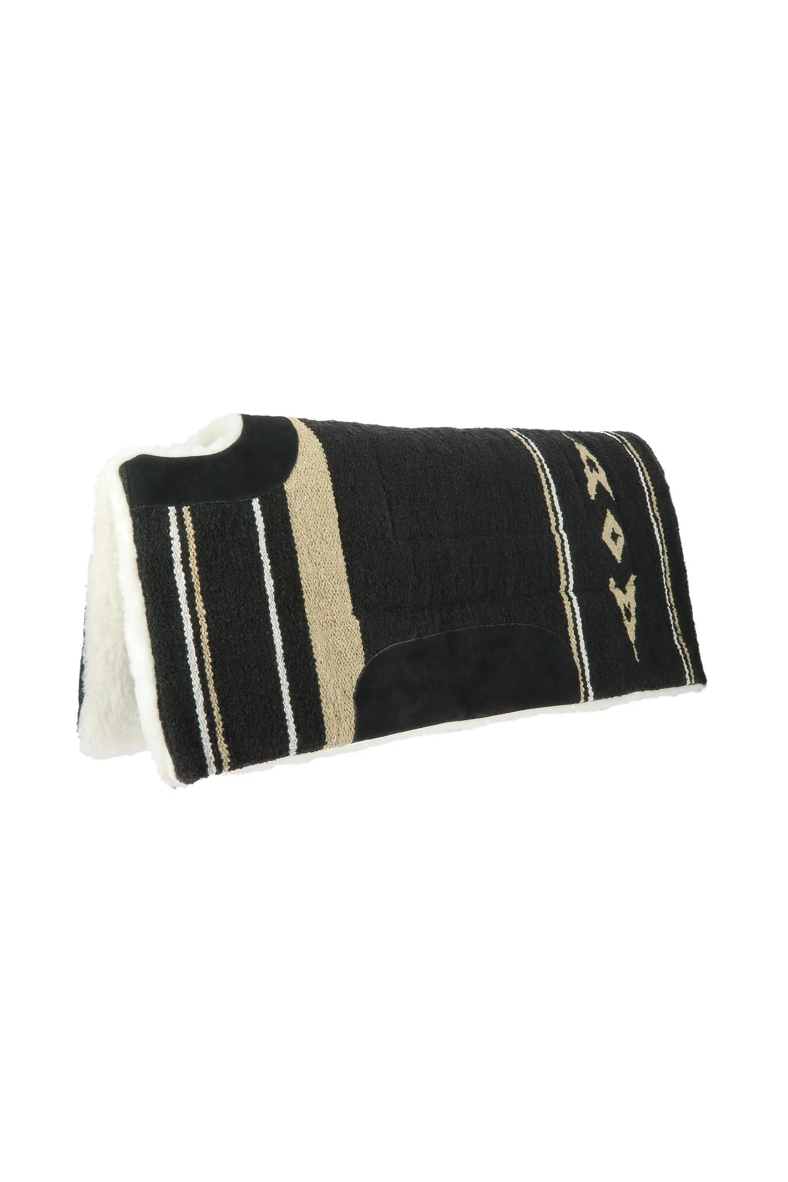 Cut Nose Navajo Saddle Pad Black F