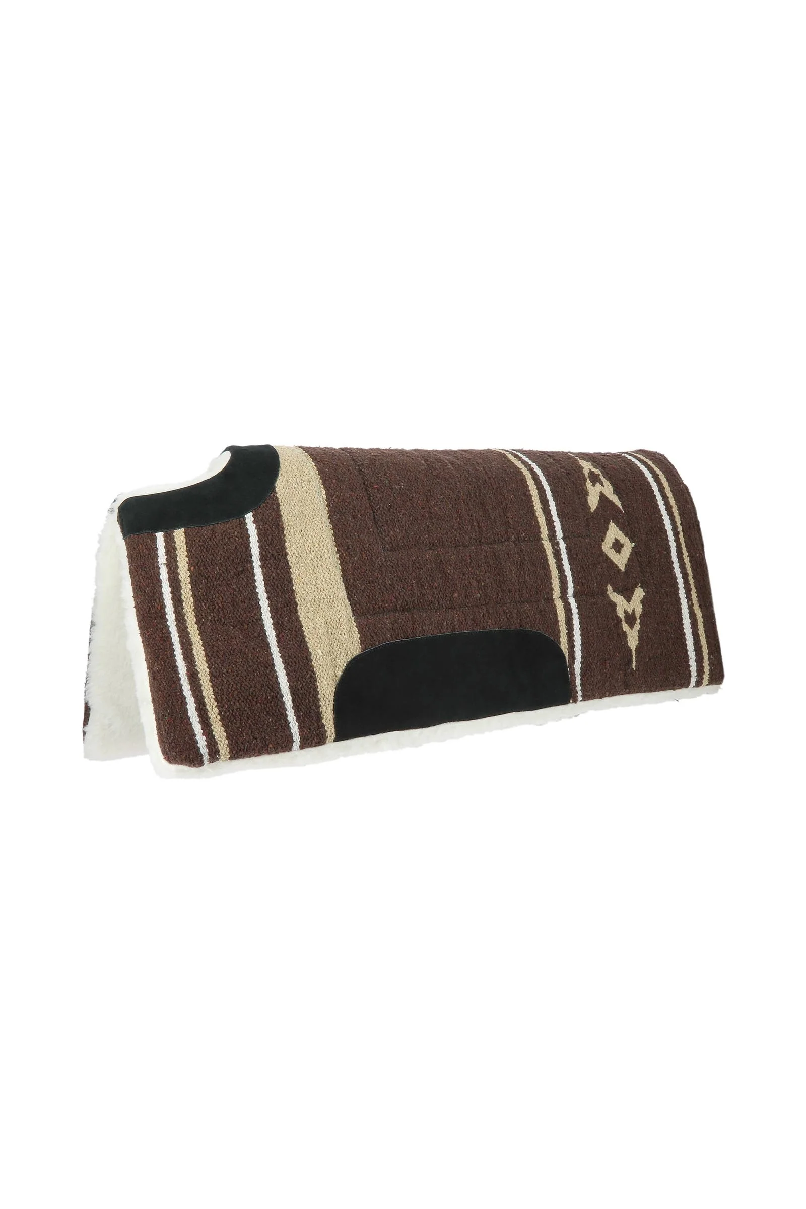 Cut Nose Navajo Saddle Pad Brown F
