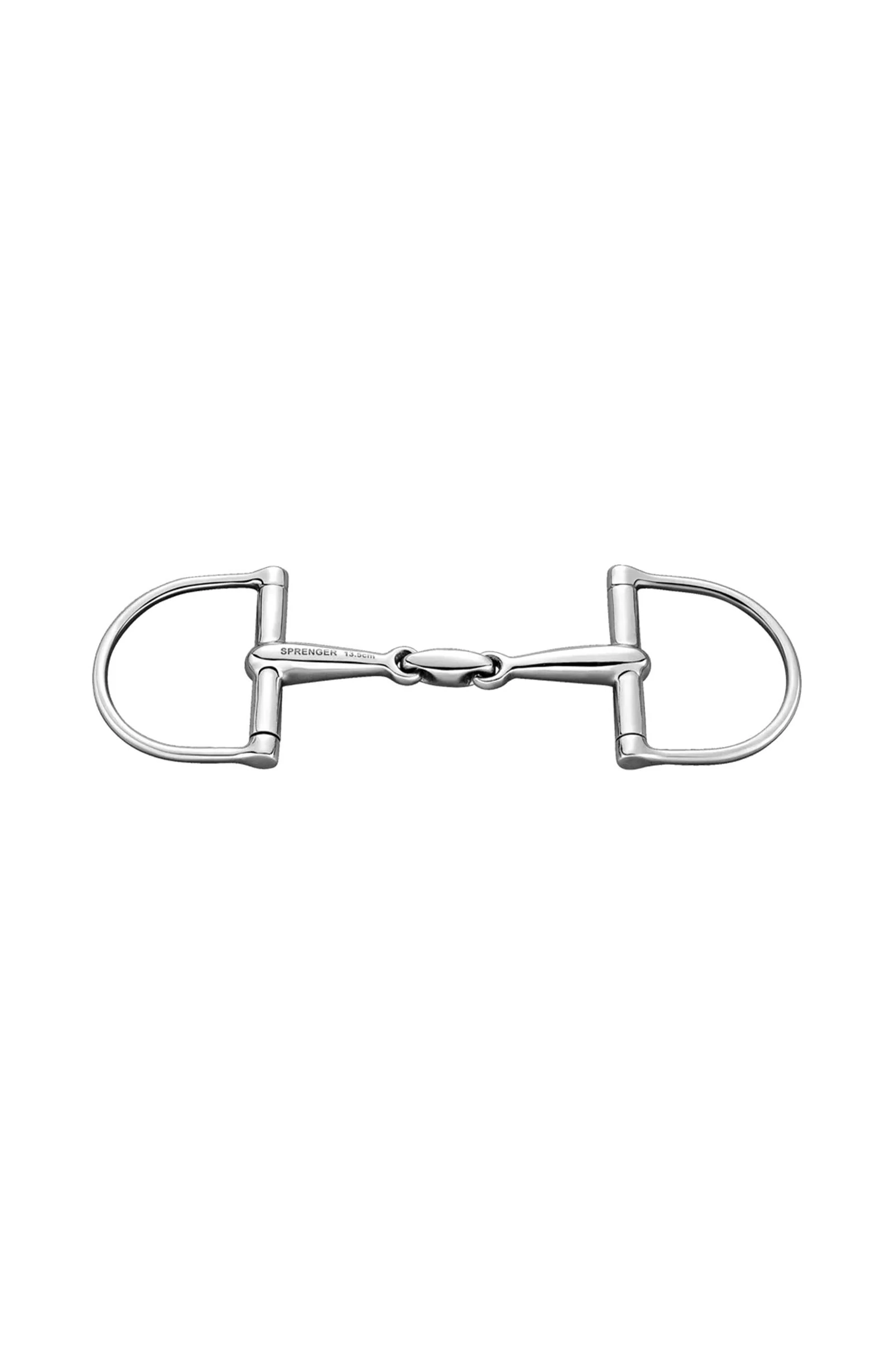D-Ring Snaffle Bit, Double Jt. 16mm, Stainless St. No Color 125 mm