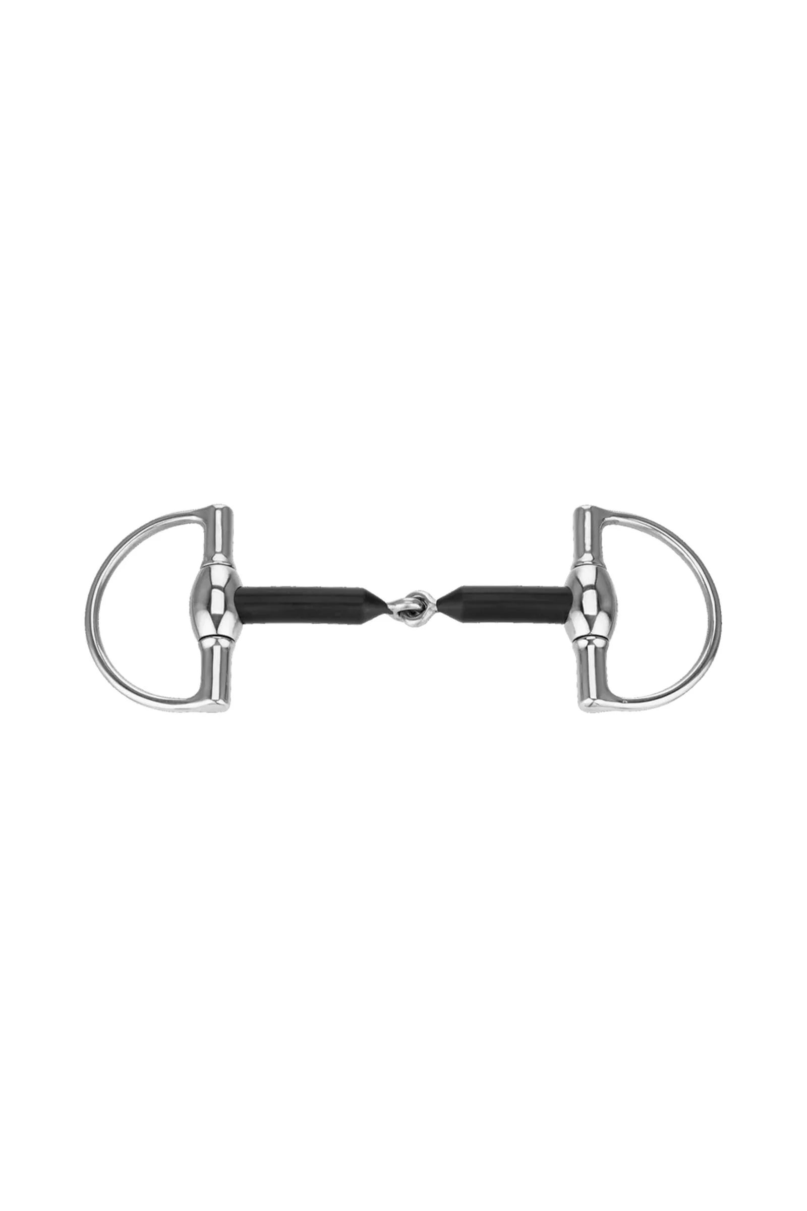 D-Ring Snaffle Bit Hardcarbon, Single Jt. 16mm, Stainless St. Metall 115 mm