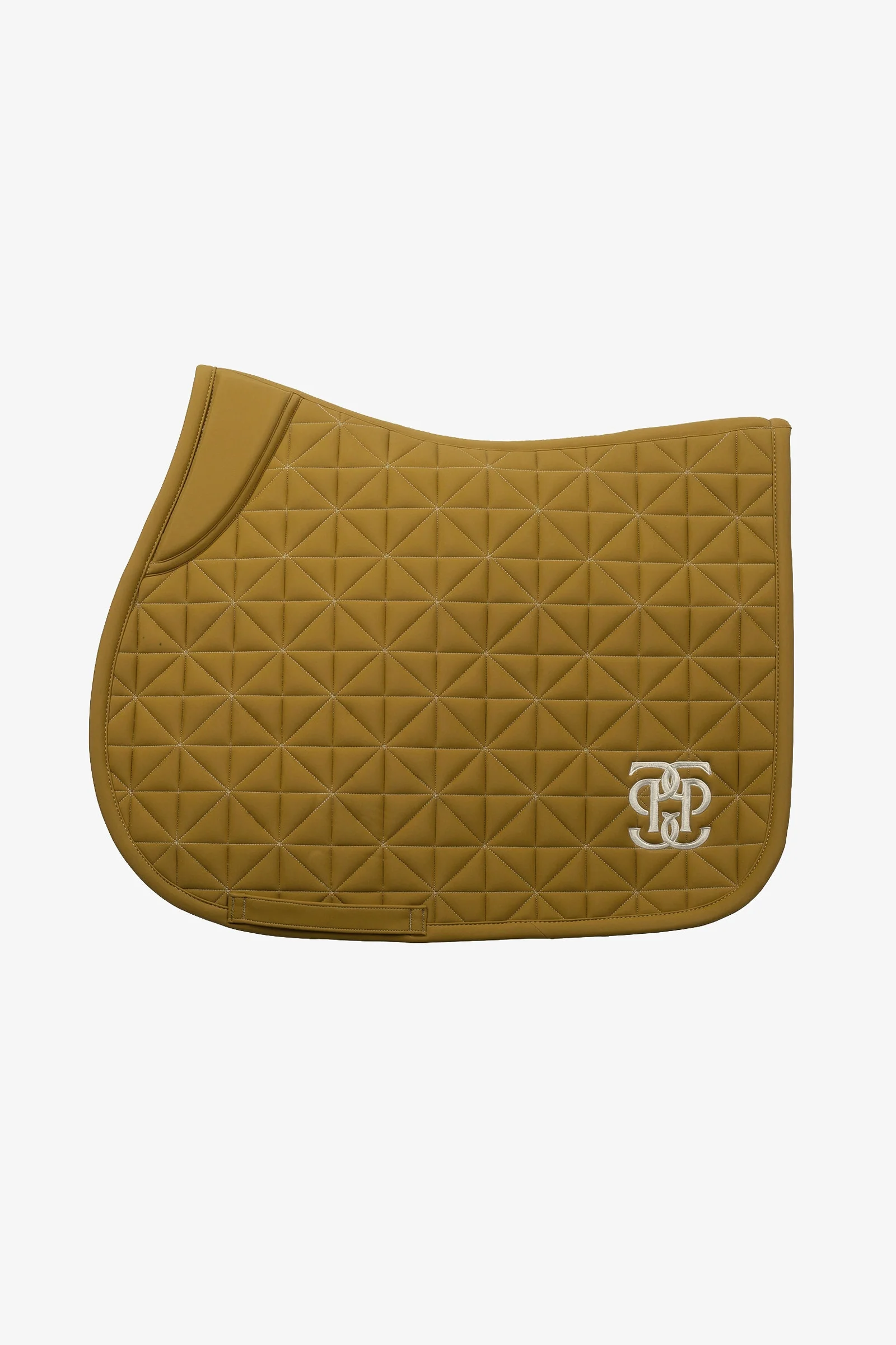 Diamond Quilt Jump Saddle Pad Golden Brown F