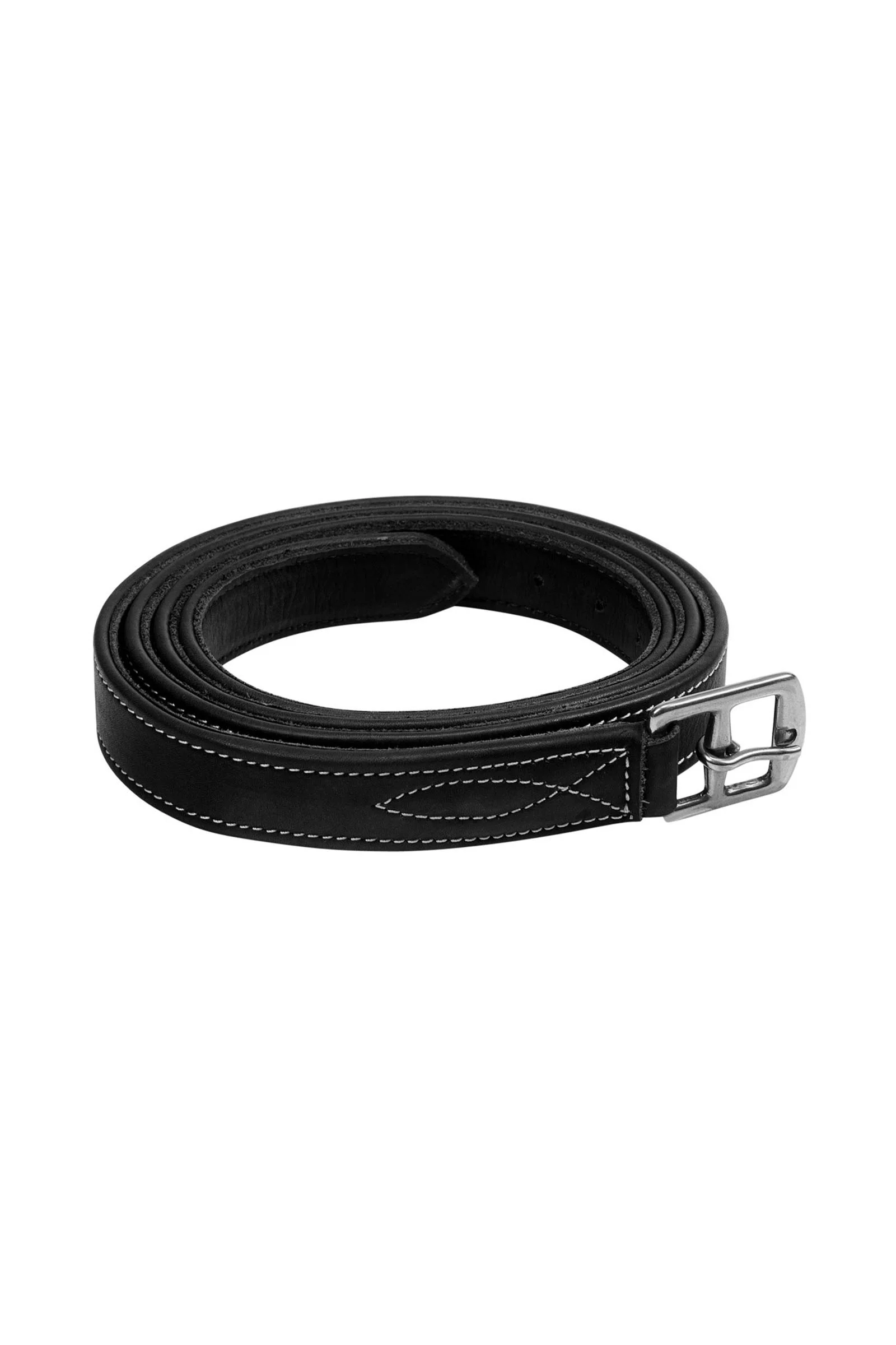 Double Stirrups Leather Black 49"