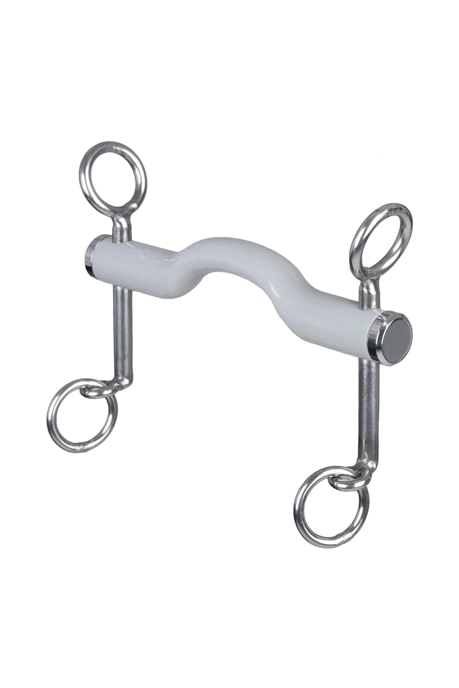 Dressage Curb Bit, Tongue Port Snaffle, Short, Soft No Color 130 mm