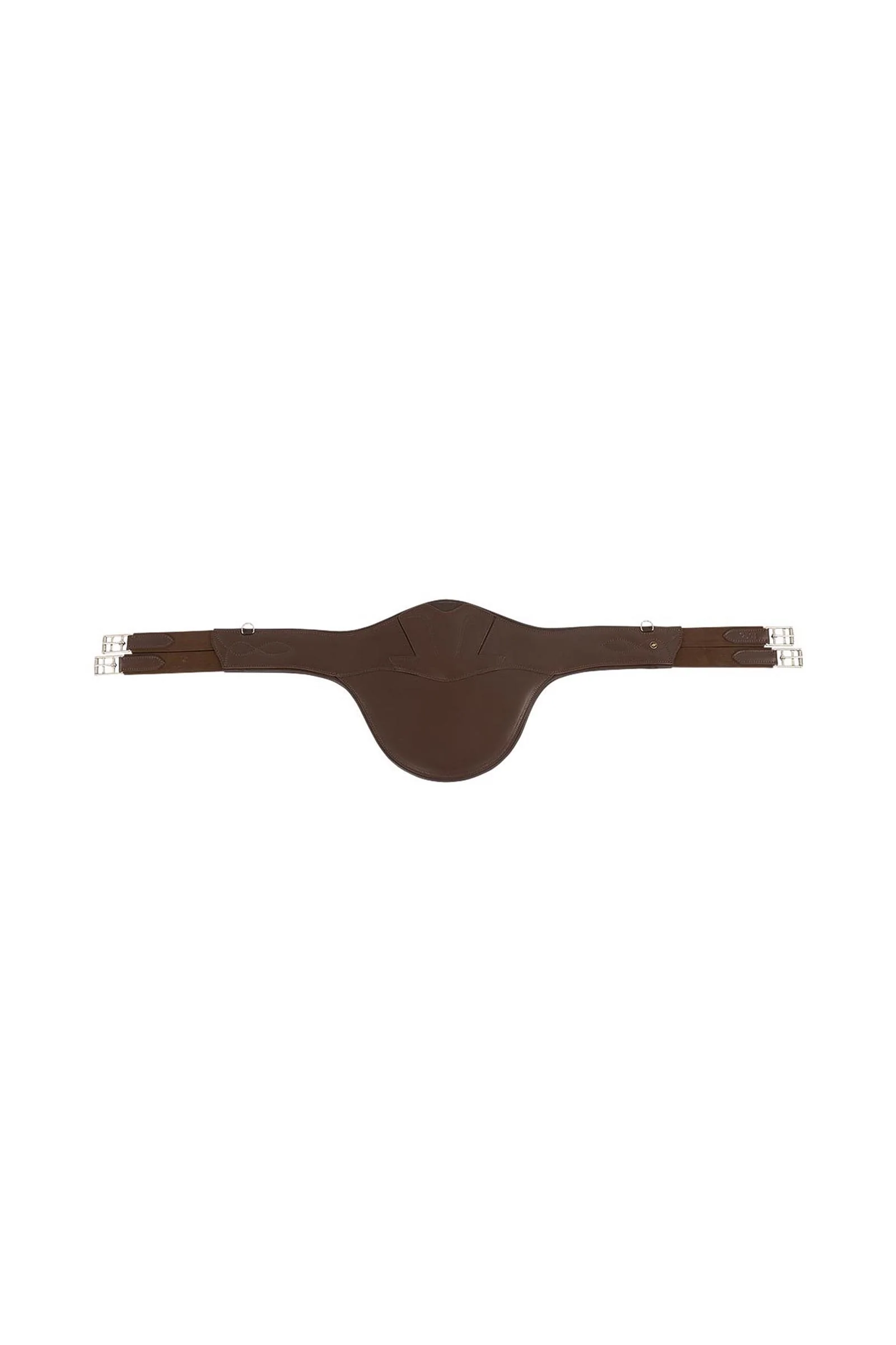 Driffiel Girth With Stud Guard and Double Elastics Oak/Silver 49"