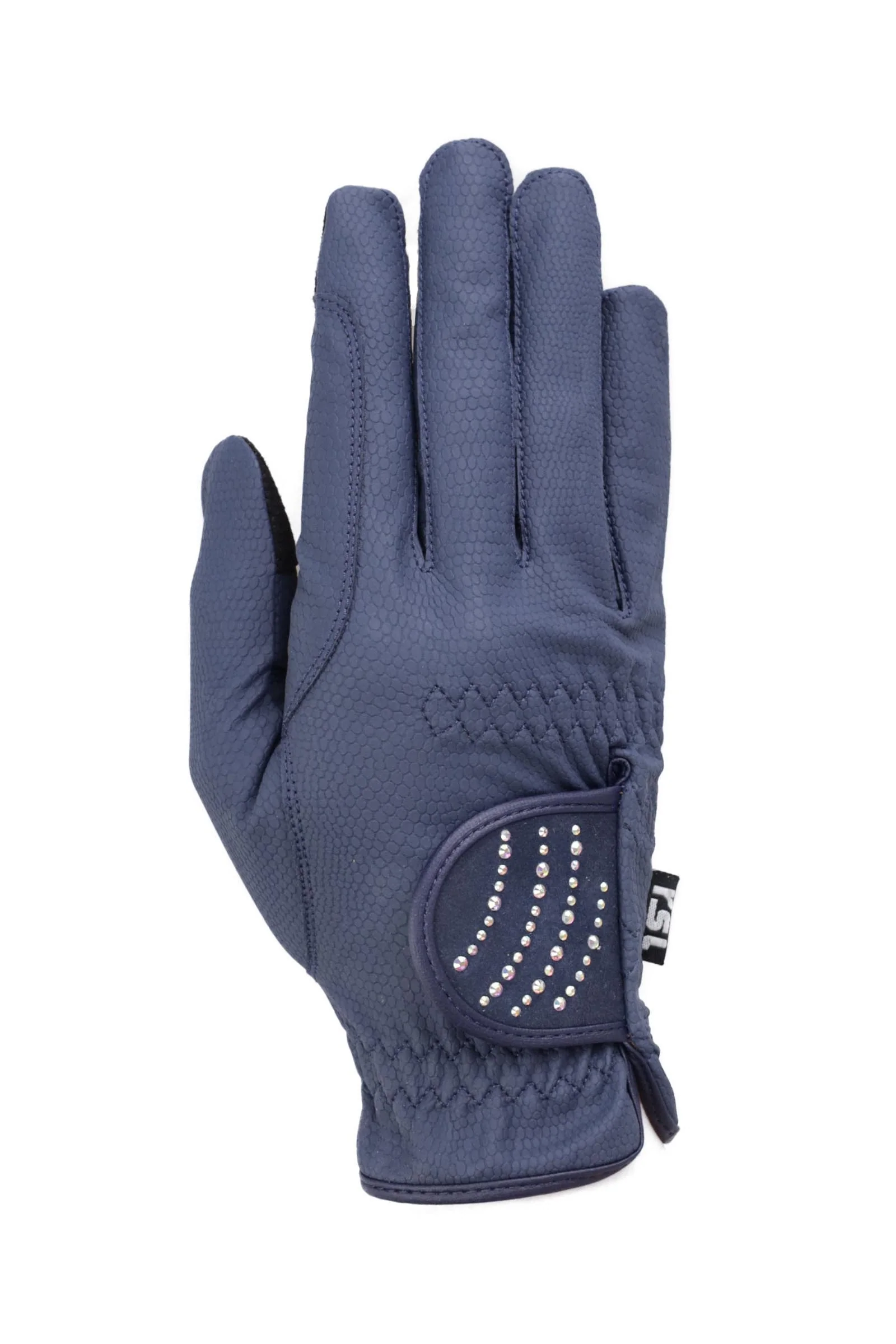 Dubai Riding Gloves With Color-Adapting Glitter Stones Navy 6