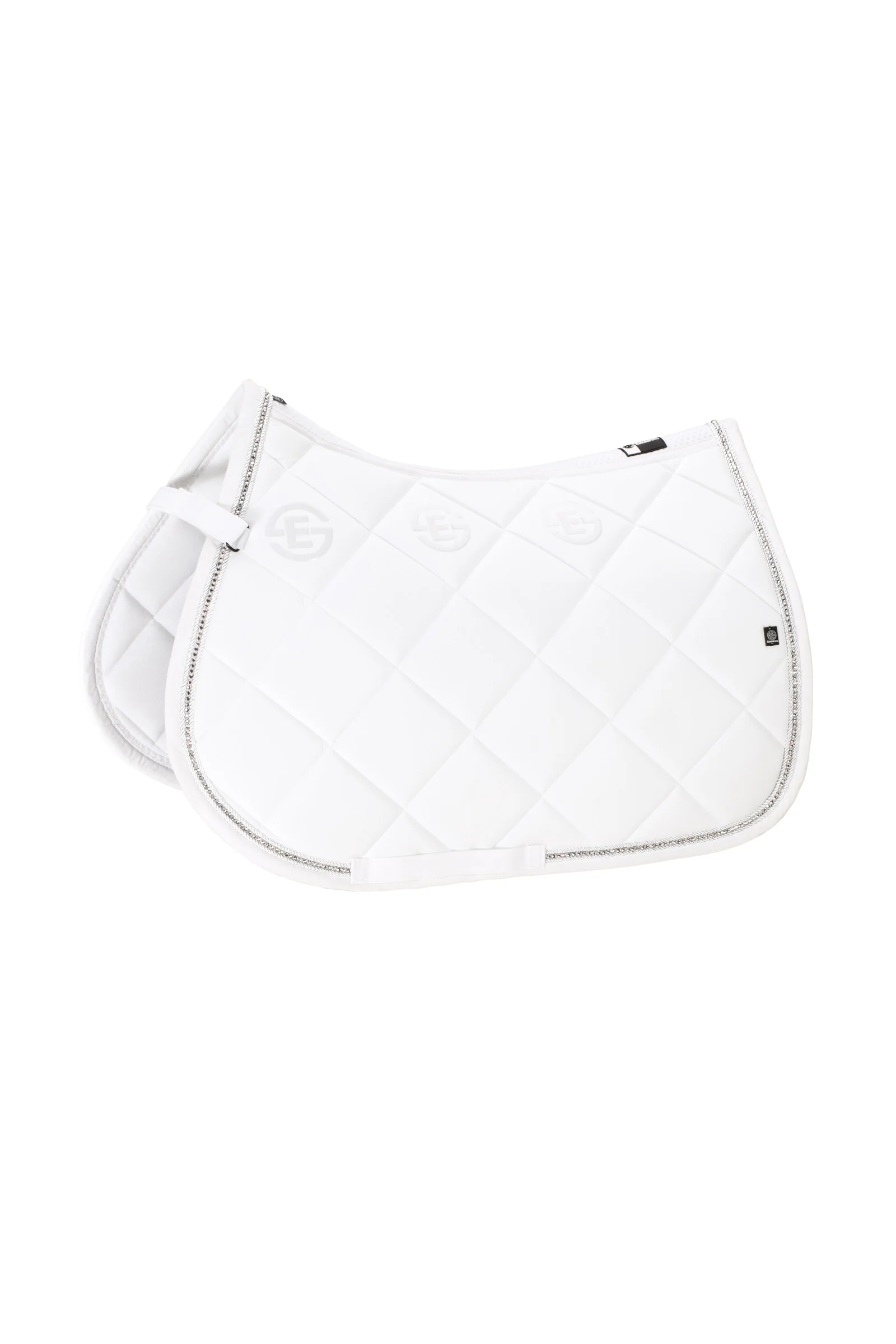 Dynamic SS24 Sparkle Crystal All Purpose Saddle Pad white P