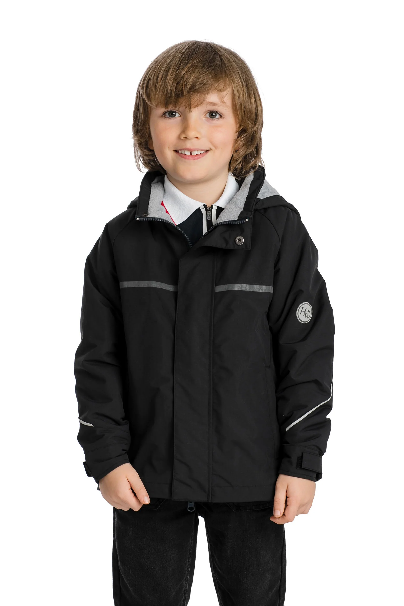 Eco Kids Tech Jacket Black 11-12 years