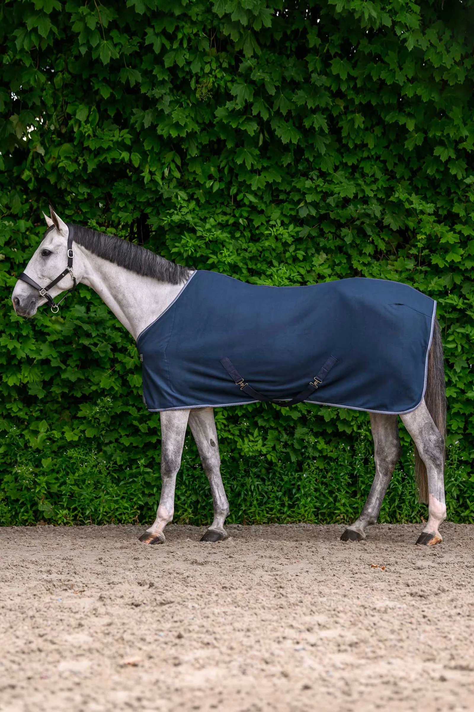 ECONOMIC Fleece Rug with Cross Surcingles Night Blue 115