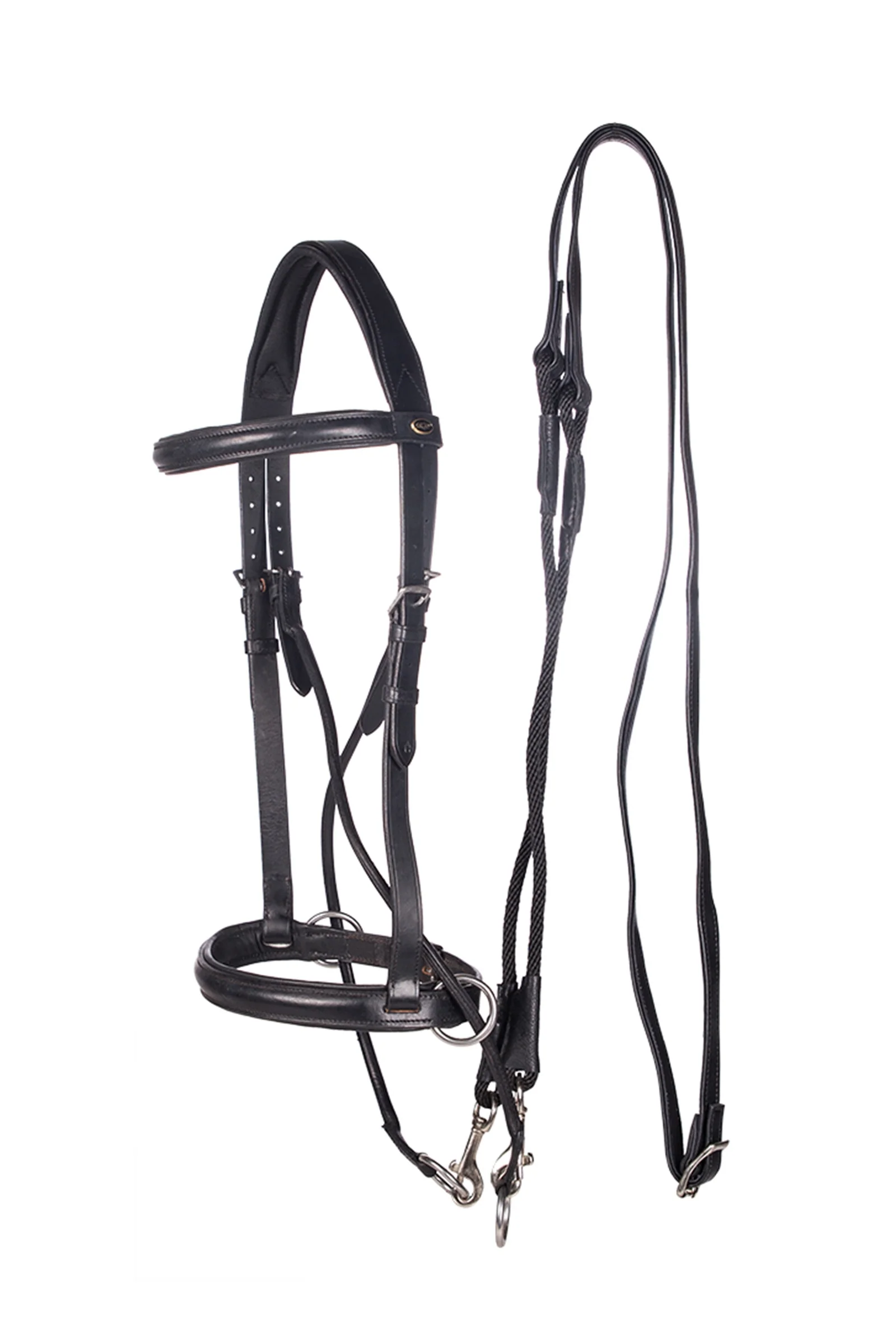 El Camin Bitless Bridle (System 5) w/ Soft Reins Black C
