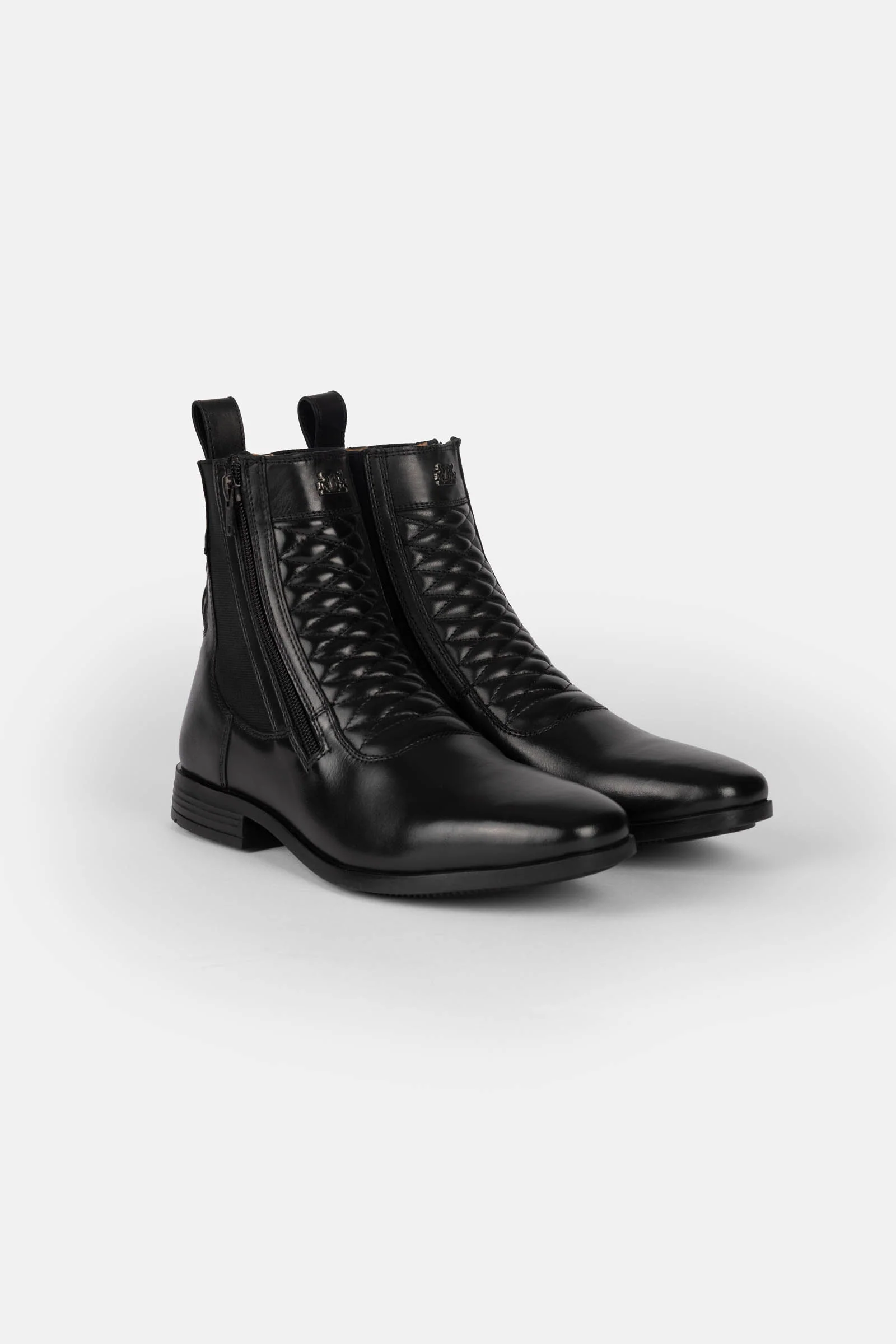 Elegant Leather Jodhpur Boots Black 6