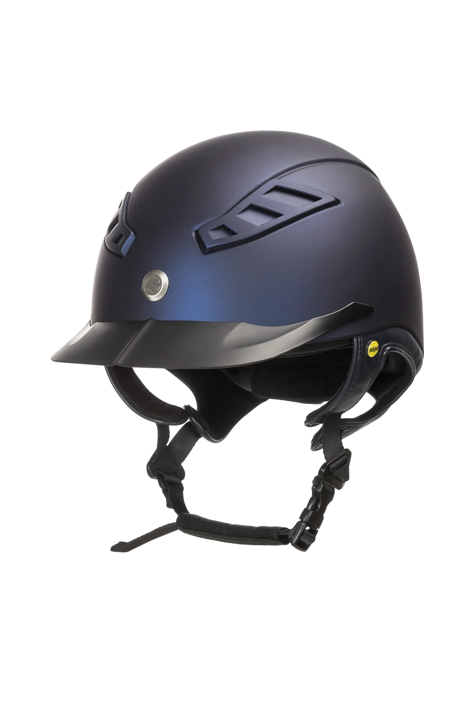 EQ3 MIPS Lynx Smooth Top Riding Helmet Blue M