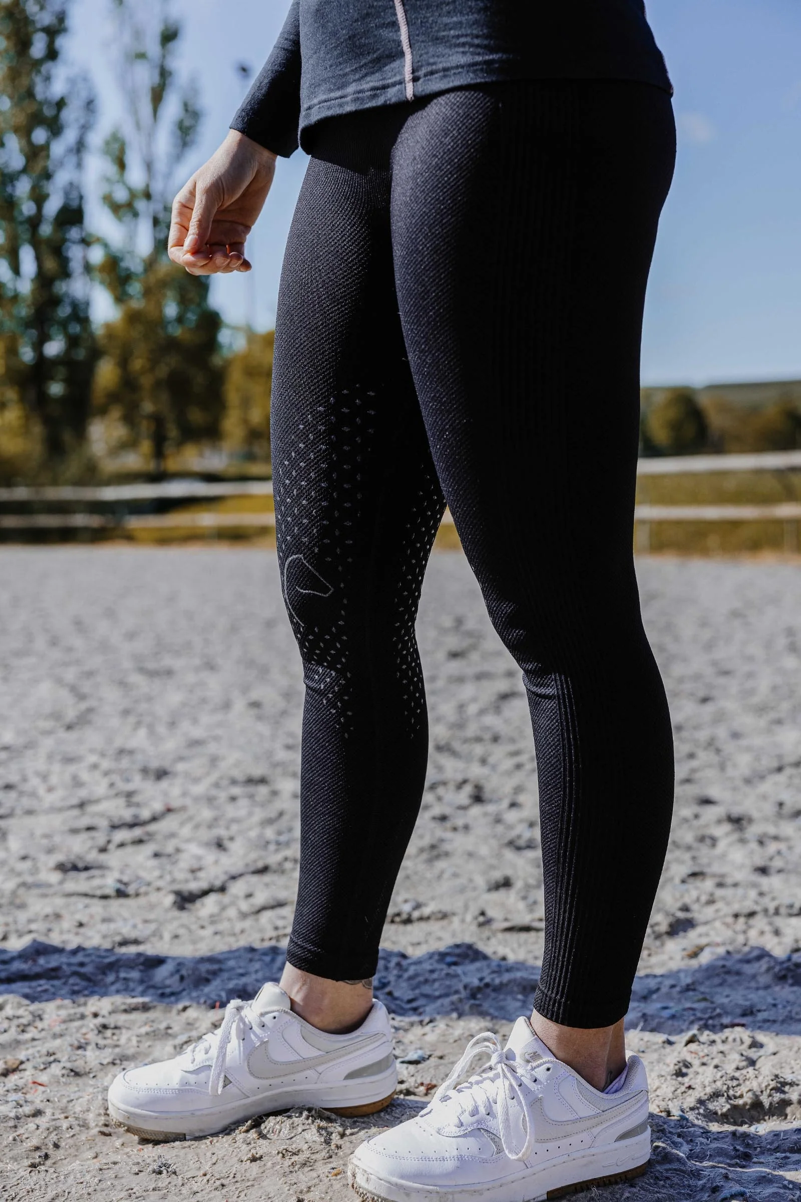 EQUITHÈME Acacia Women´s Full Grip Riding Leggings Black XS