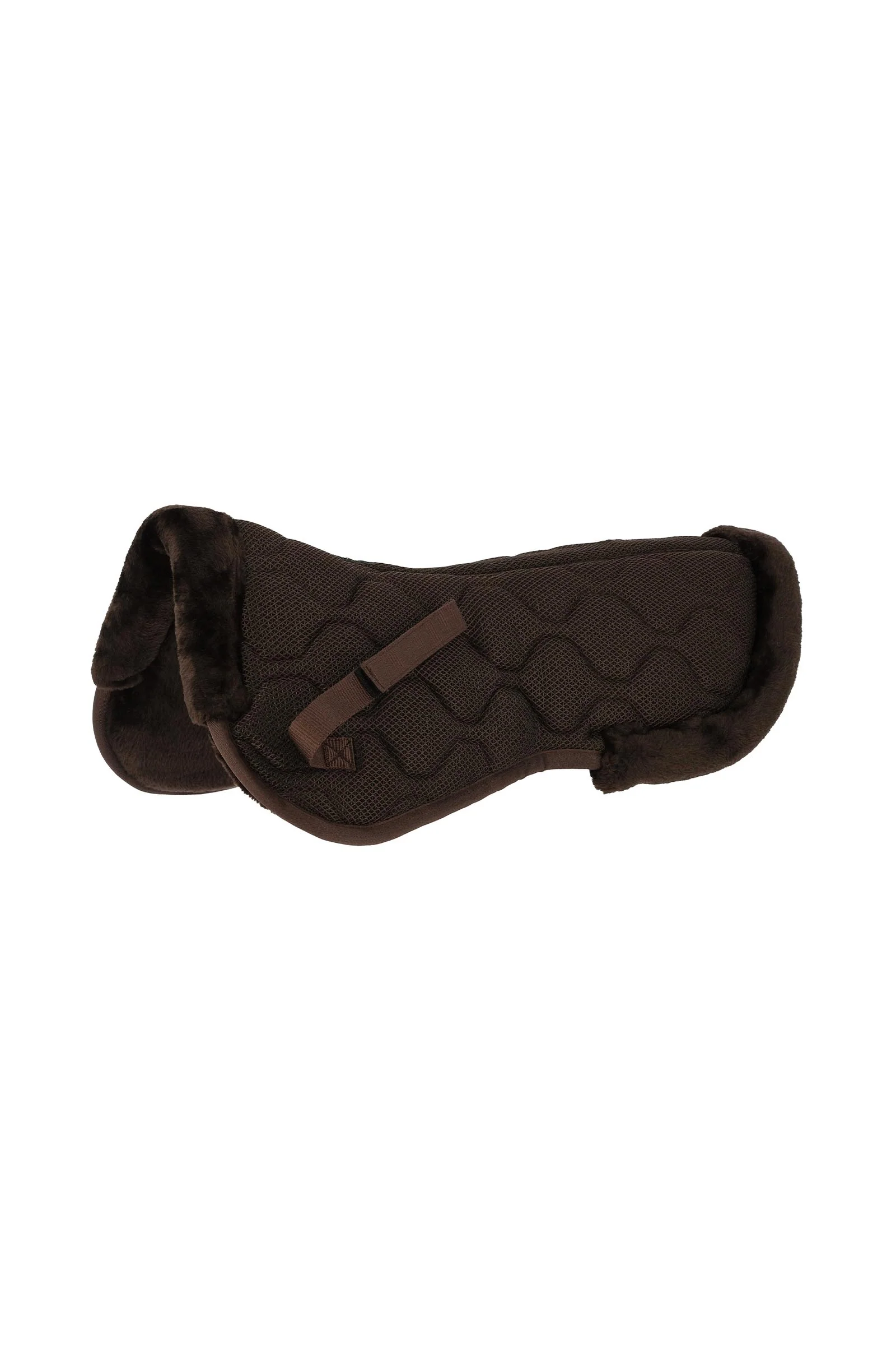 EQUITHÈME Back Pad Hexa Mesh Brown F