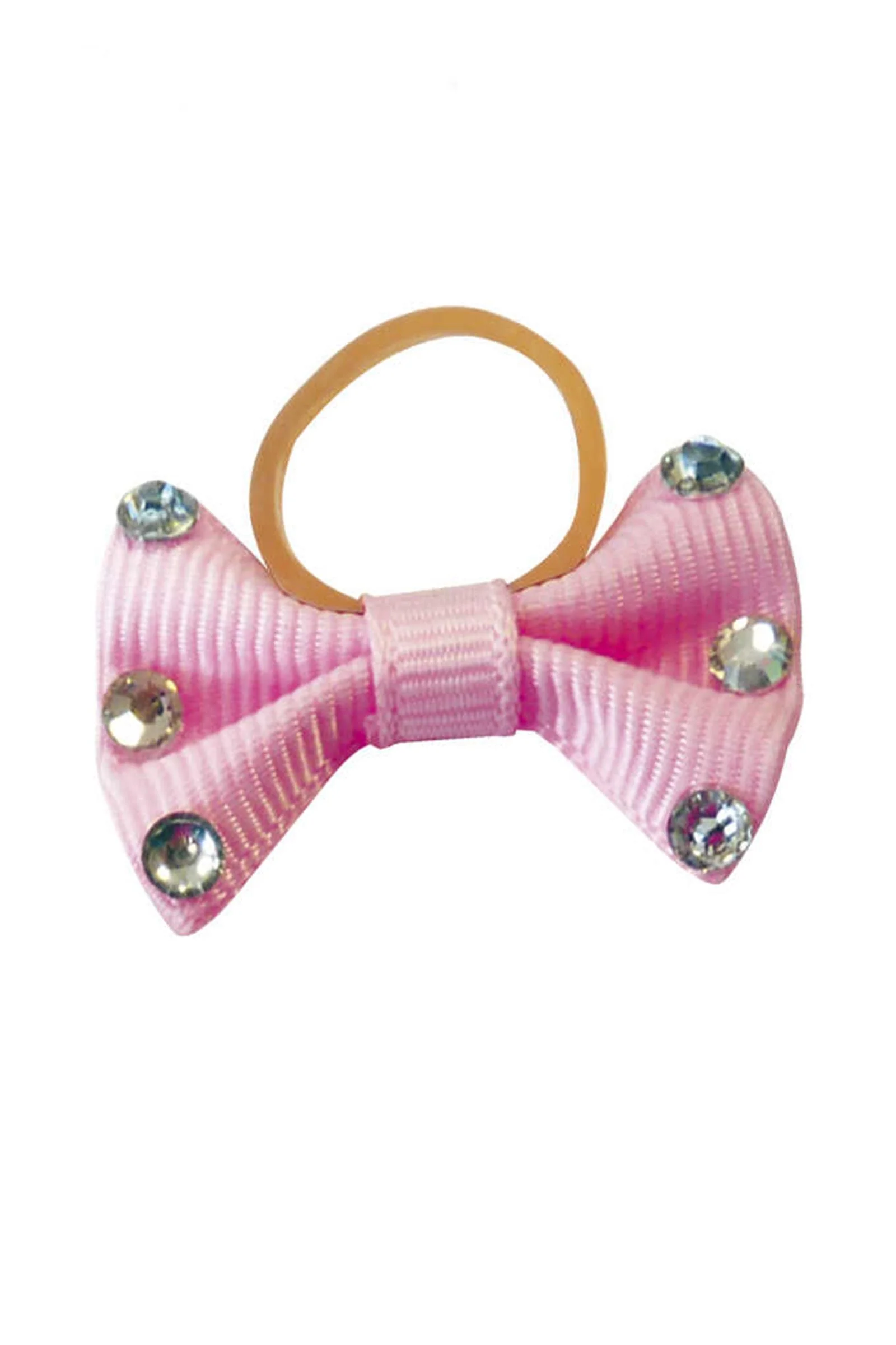 EQUITHÈME Braiding Bows With Clear Strass Rose One Size