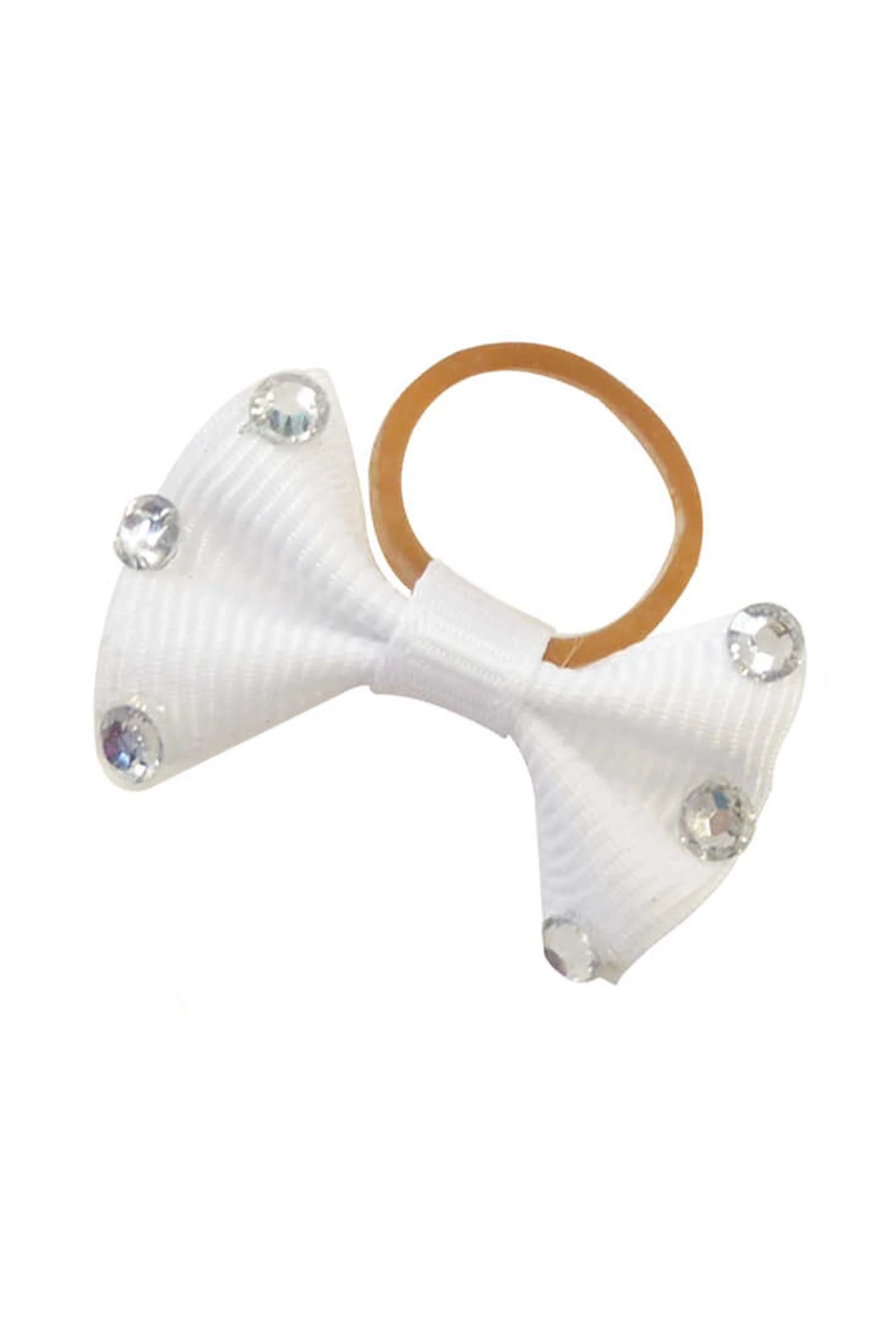 EQUITHÈME Braiding Bows With Clear Strass White One Size