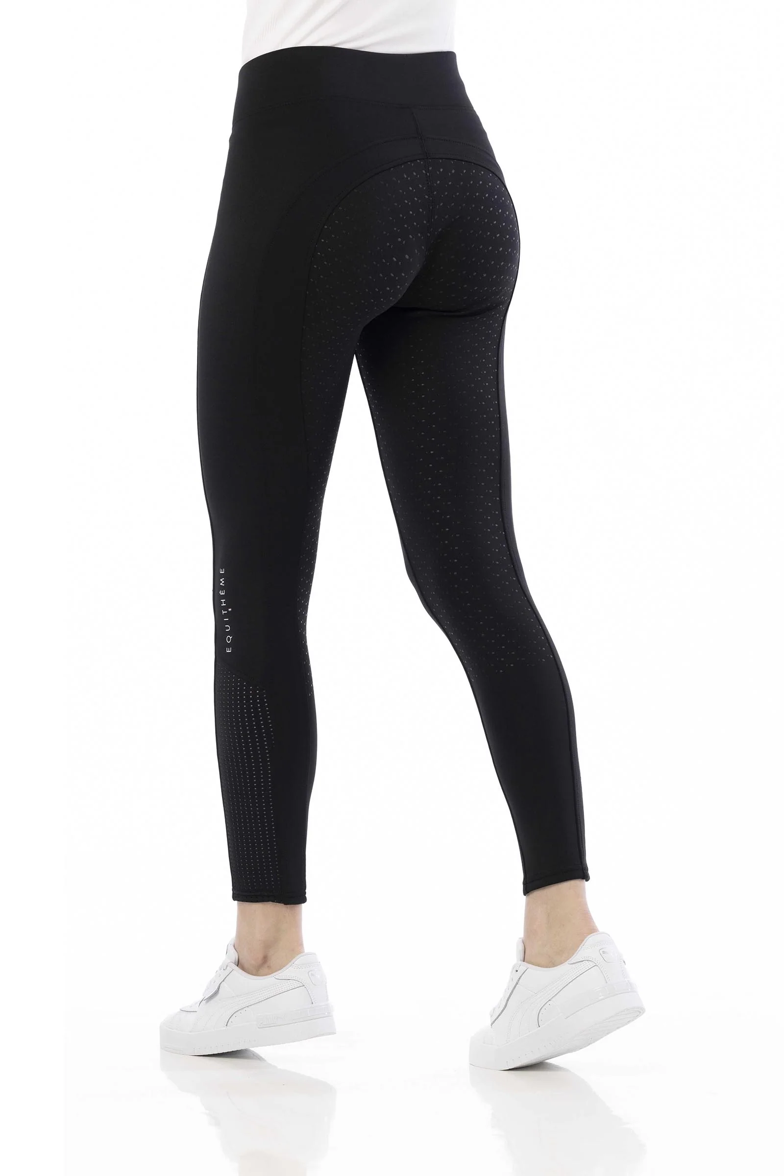 EQUITHÈME Brigitte Women´s Silicone Full Grip Riding Leggings Black 12