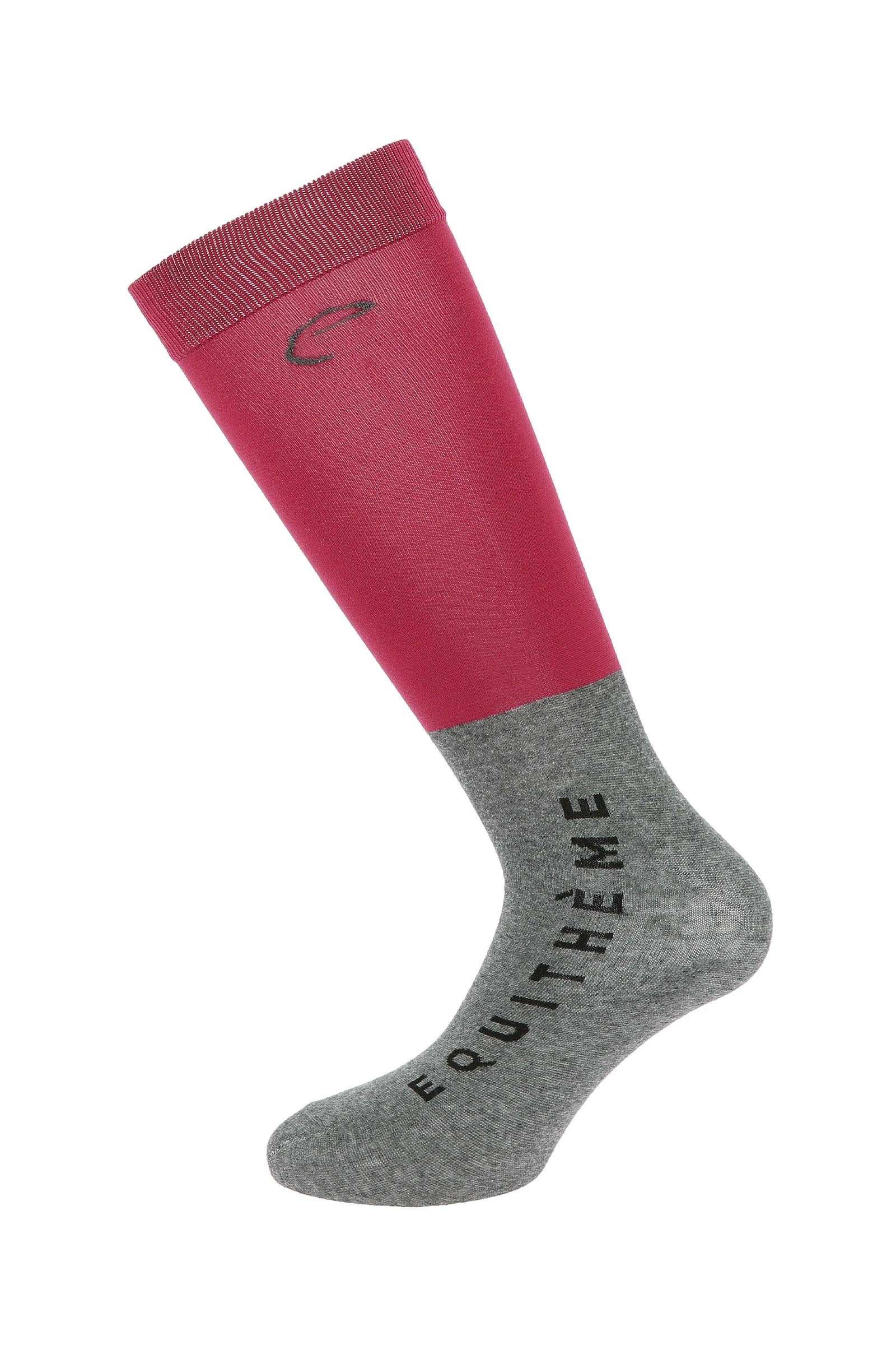 EQUITHÈME Compet Socks (2pack) Burgundy 3 - 7