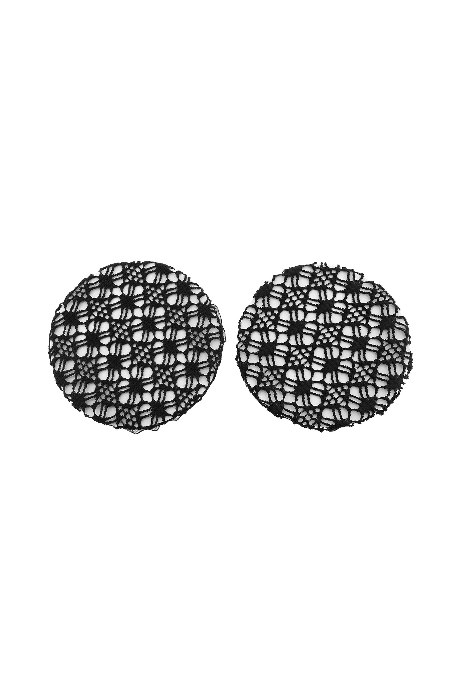 EQUITHÈME Floral Hairnet With Clip Black One Size