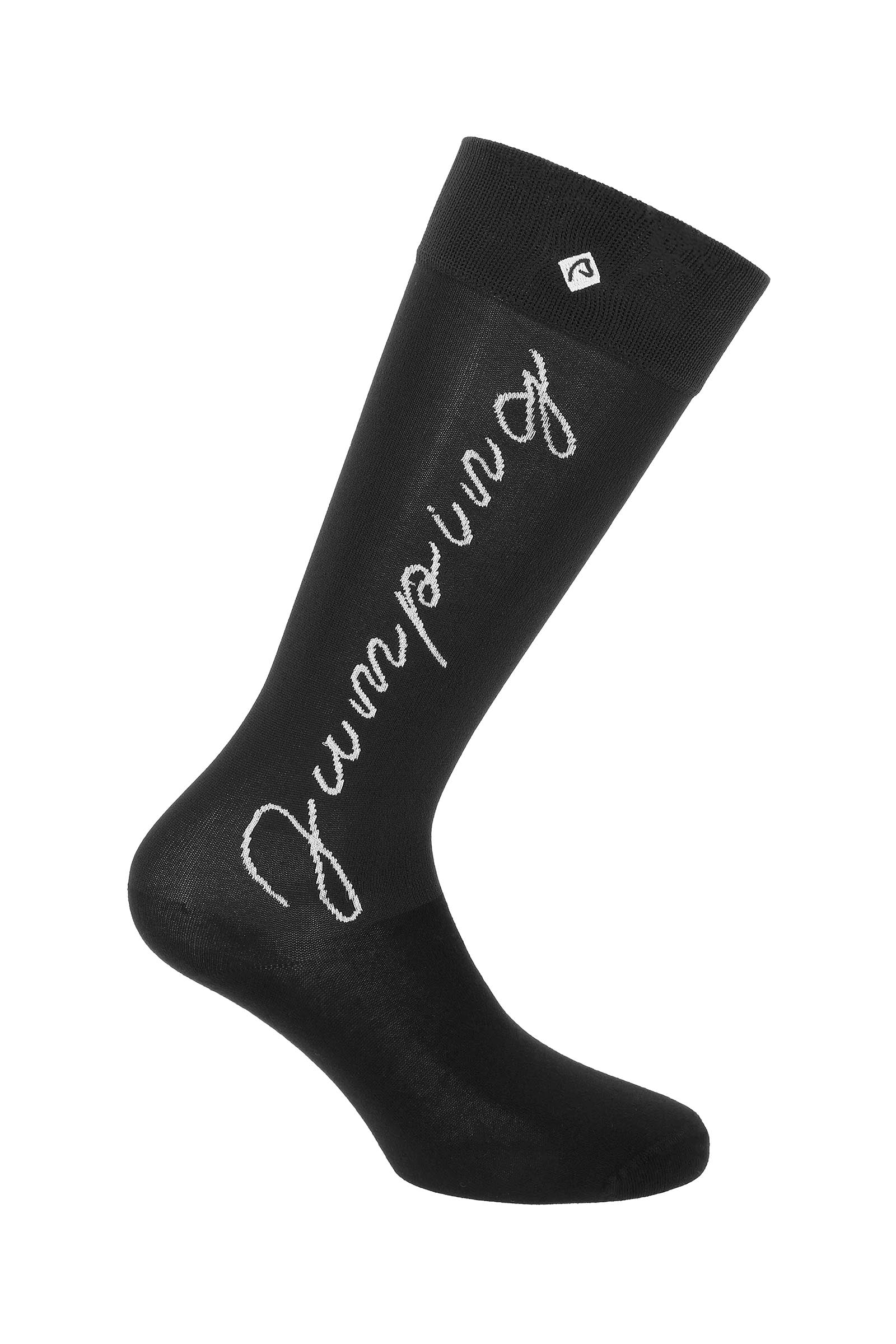 EQUITHÈME Jump Riding Socks Black/Silver 4 - 6