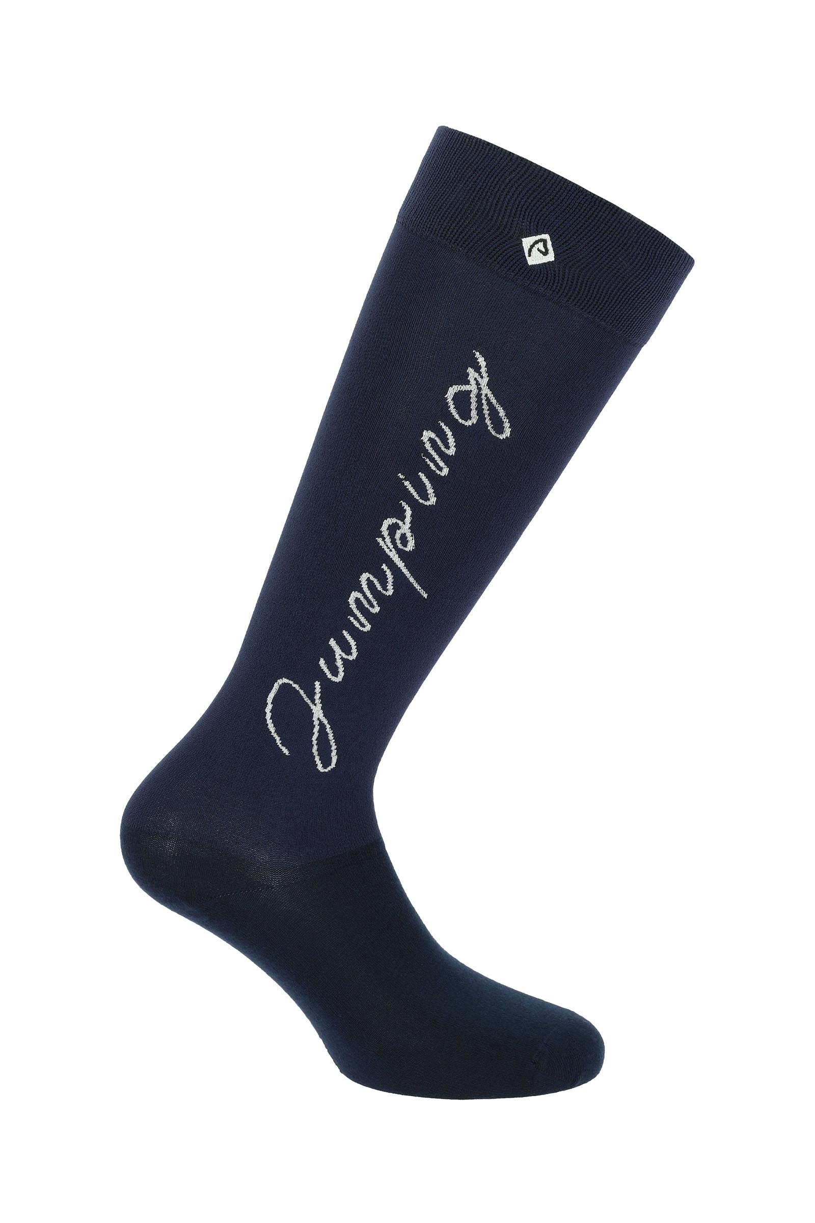 EQUITHÈME Jump Riding Socks Marine/Silver 2 - 3