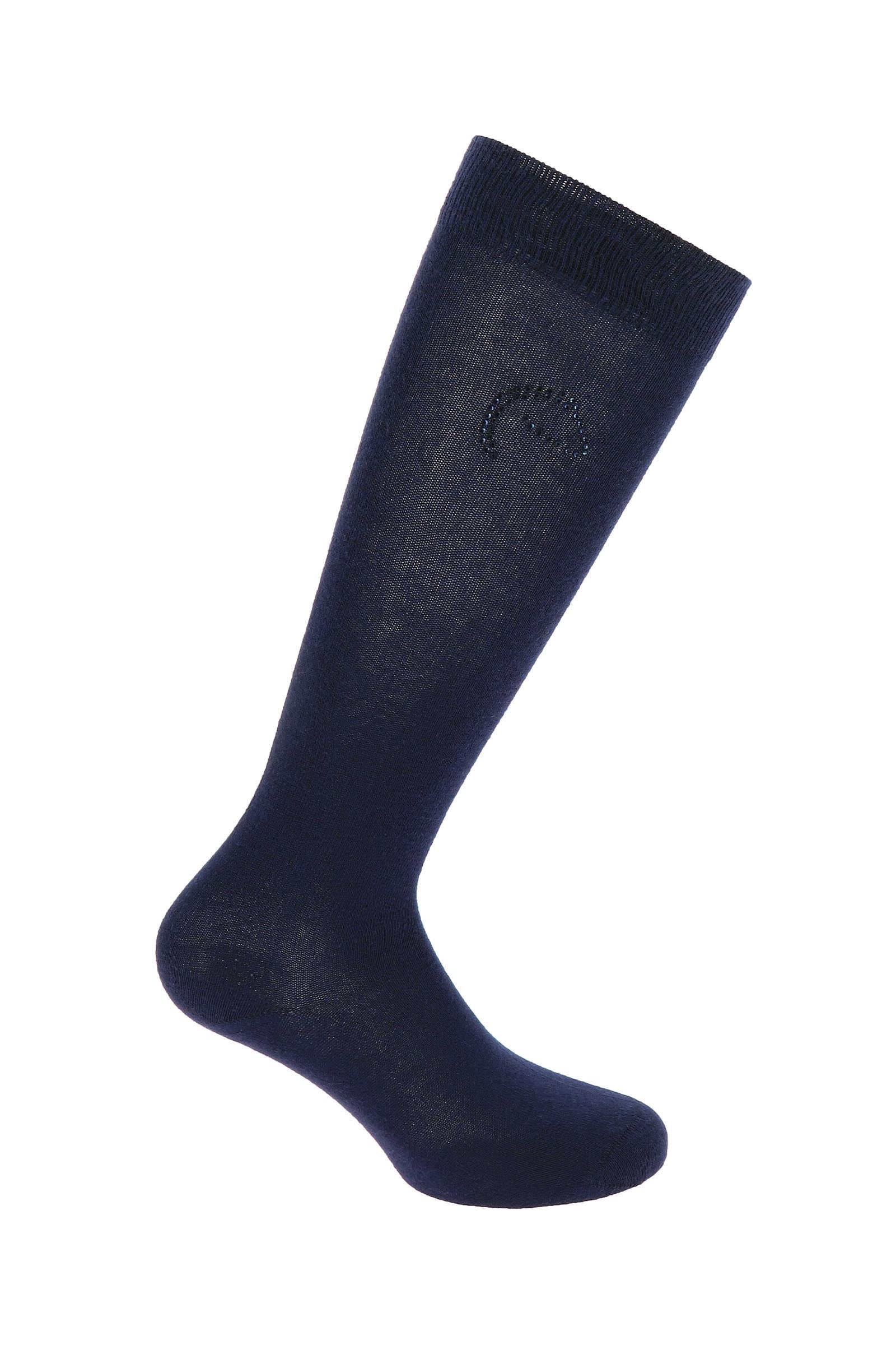 EQUITHÈME Logo Riding Socks Navy 2,5 - 5