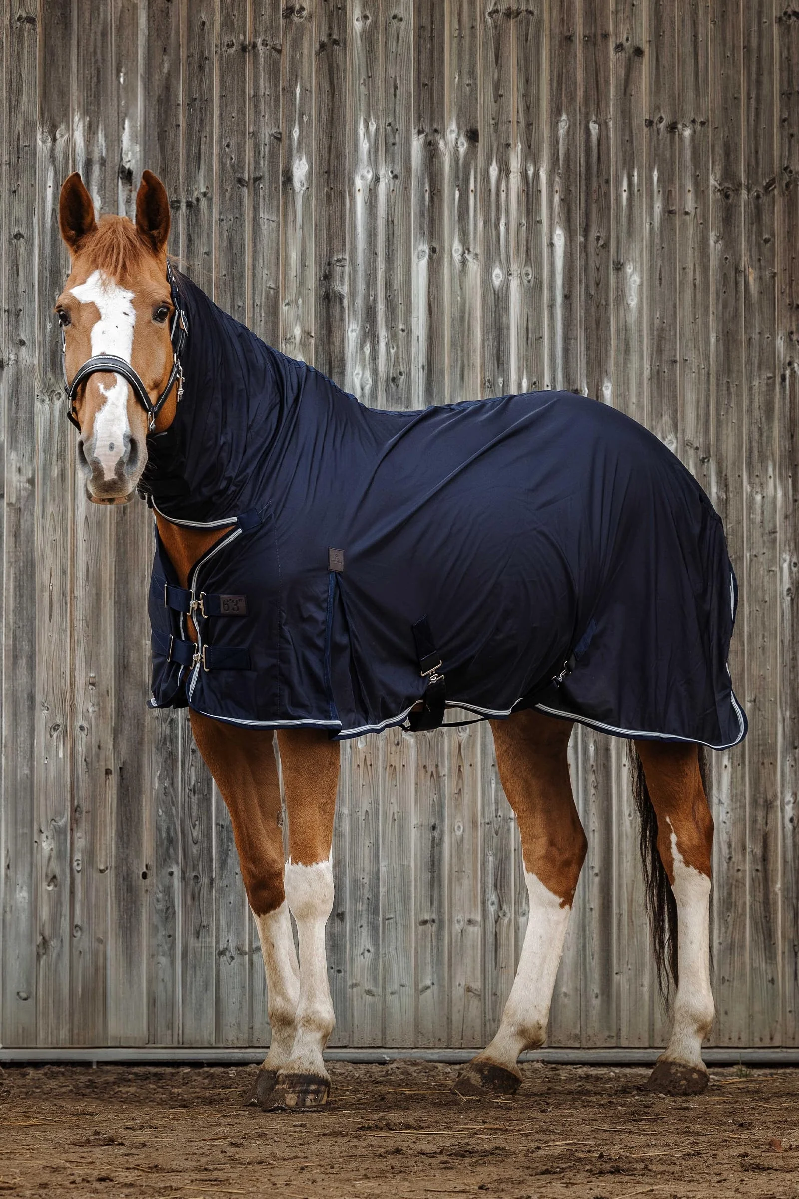 EQUITHÈME Micro Mesh Combo Sheet Navy 135