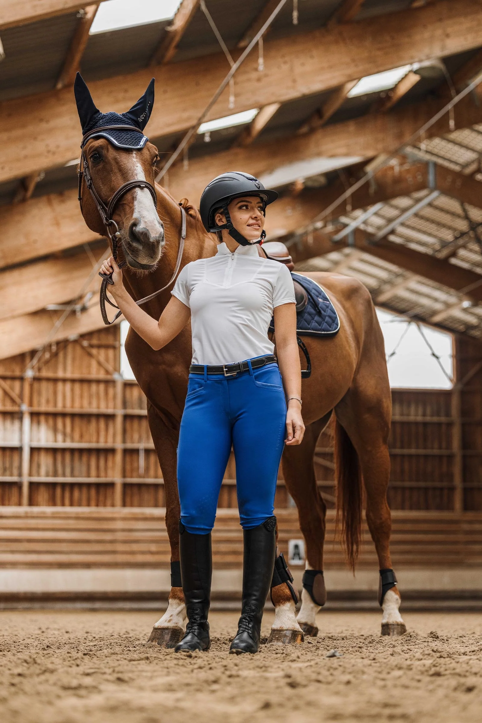EQUITHÈME Originals Jessie Women´s Knee Grip Breeches Royal Blue 6