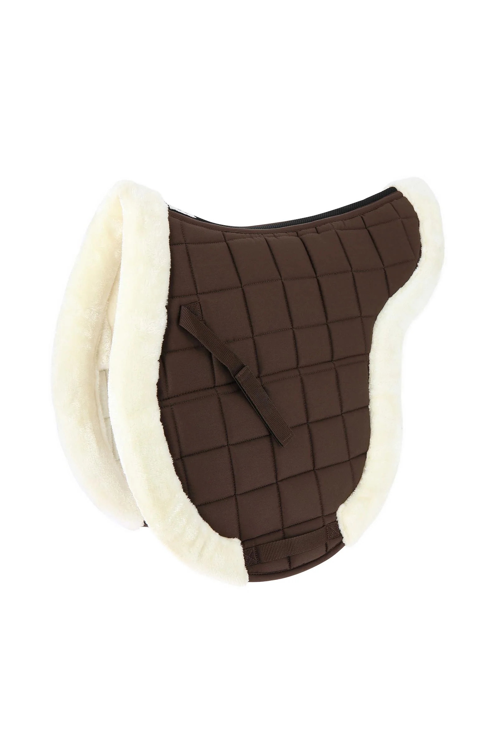 EQUITHÈME Pro Shaped Saddle Pad Chocolate Brown F