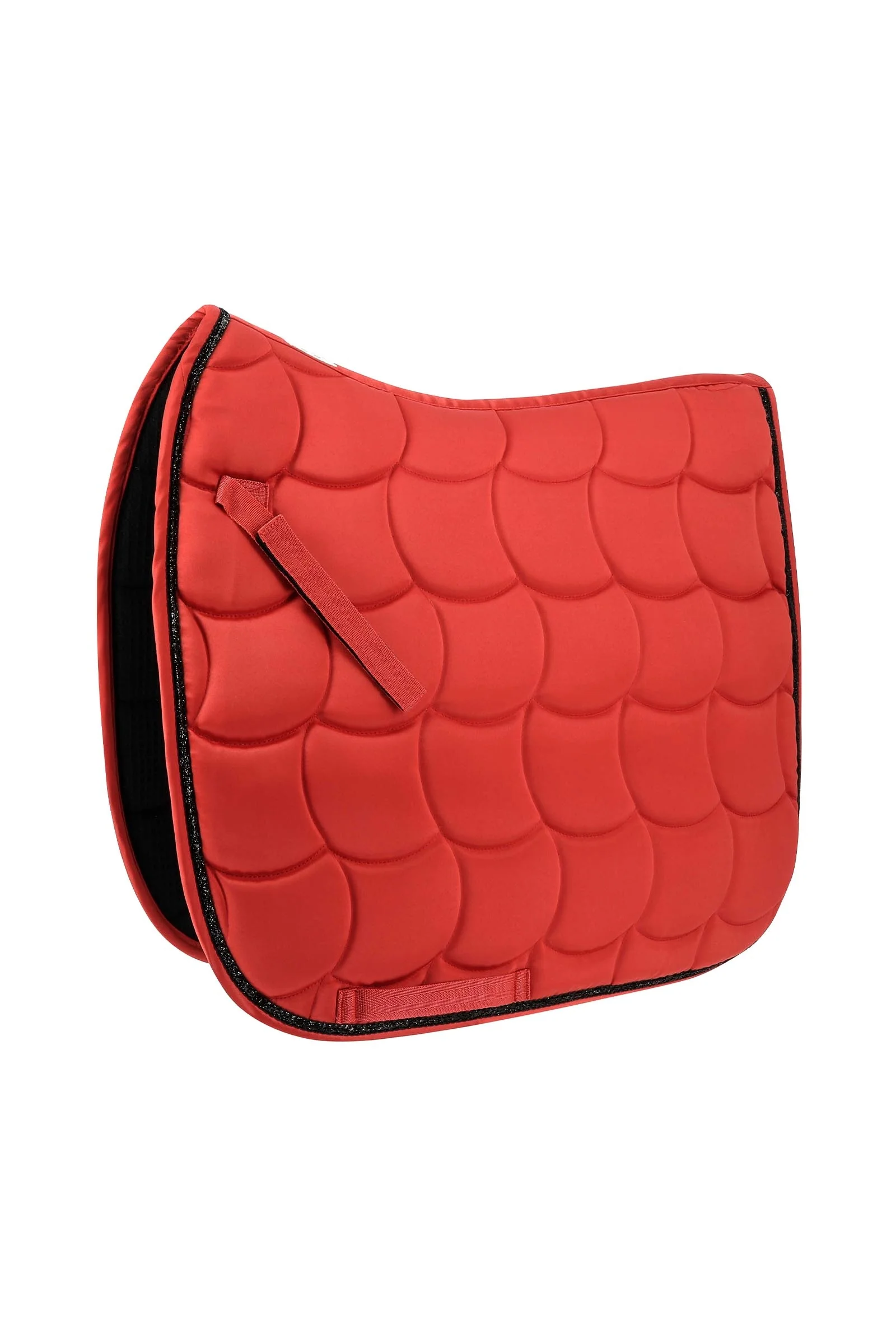 EQUITHÈME Satin Dressage Saddle Pad Red F