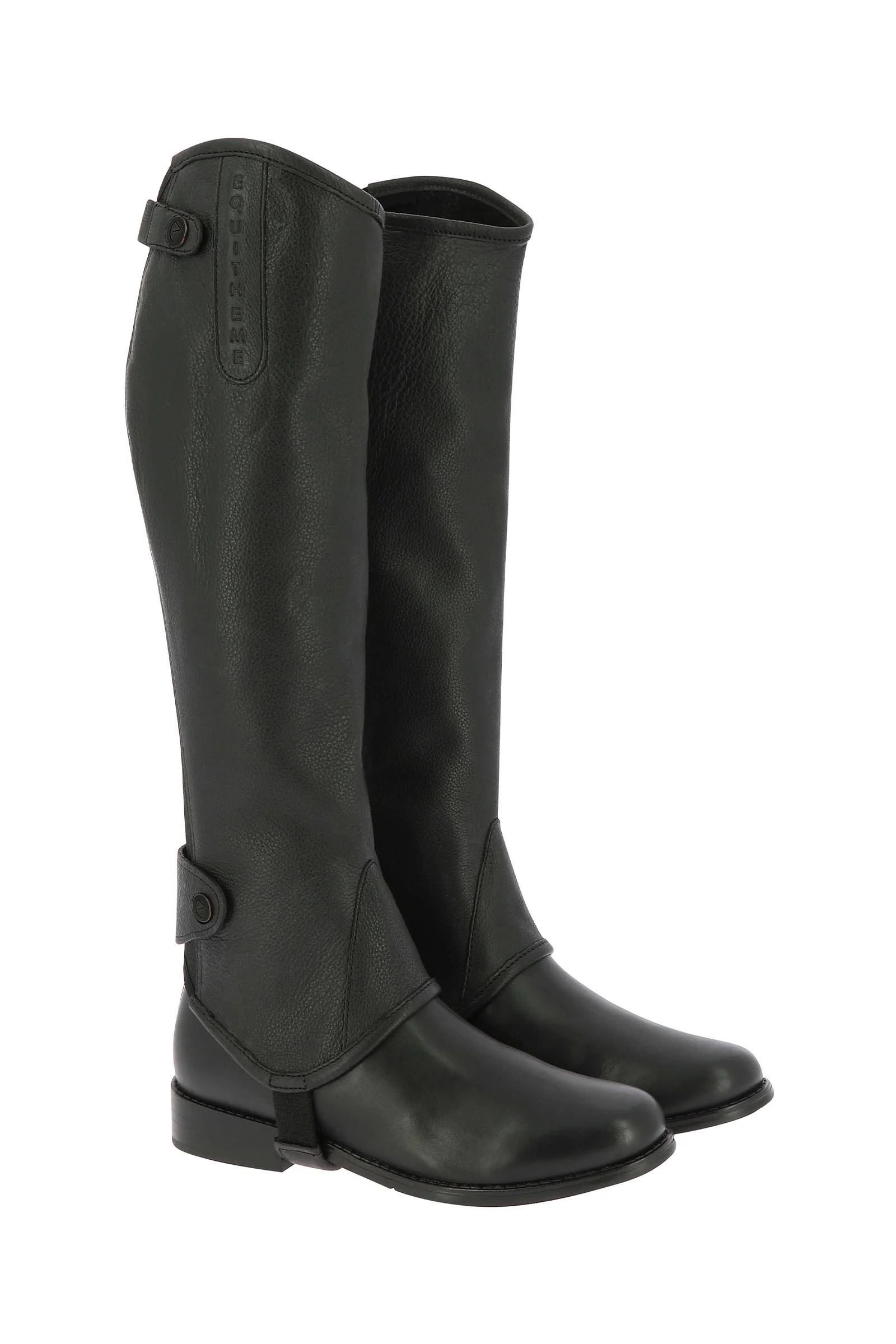 EQUITHÈME Soft Leather Minichaps Black 00L-0-00R