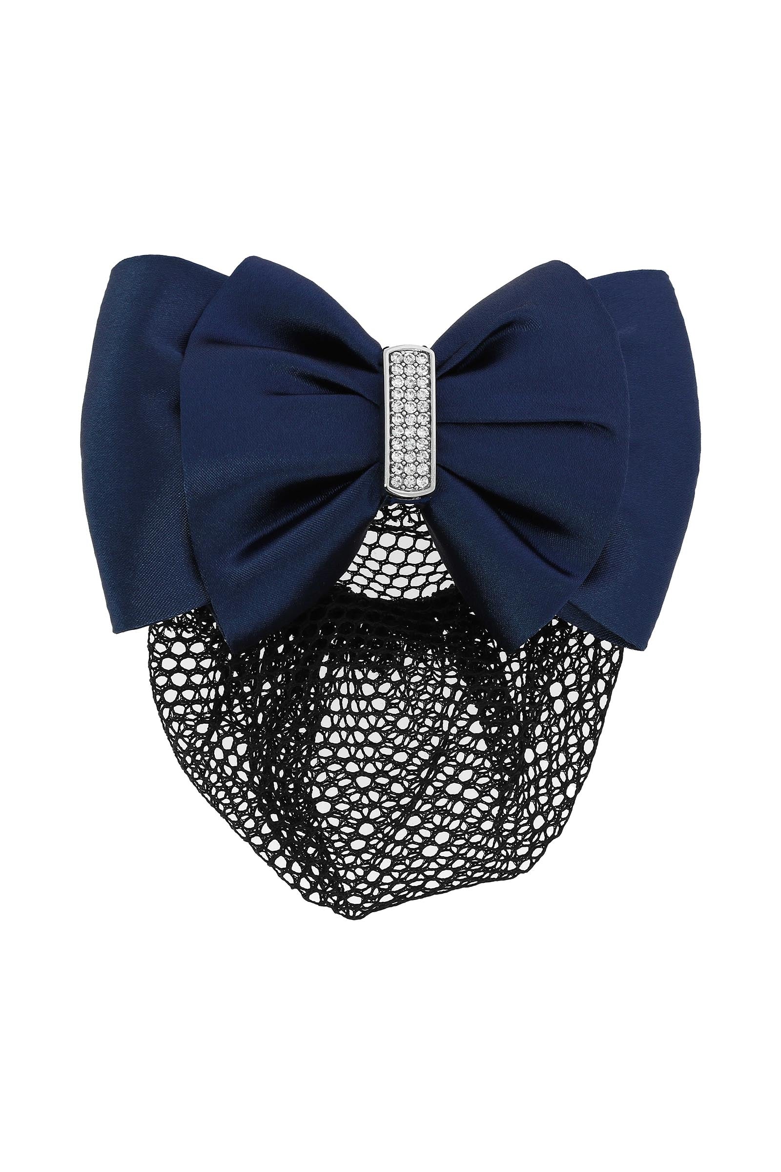 EQUITHÈME Strass Hairnet With Clip Navy One Size
