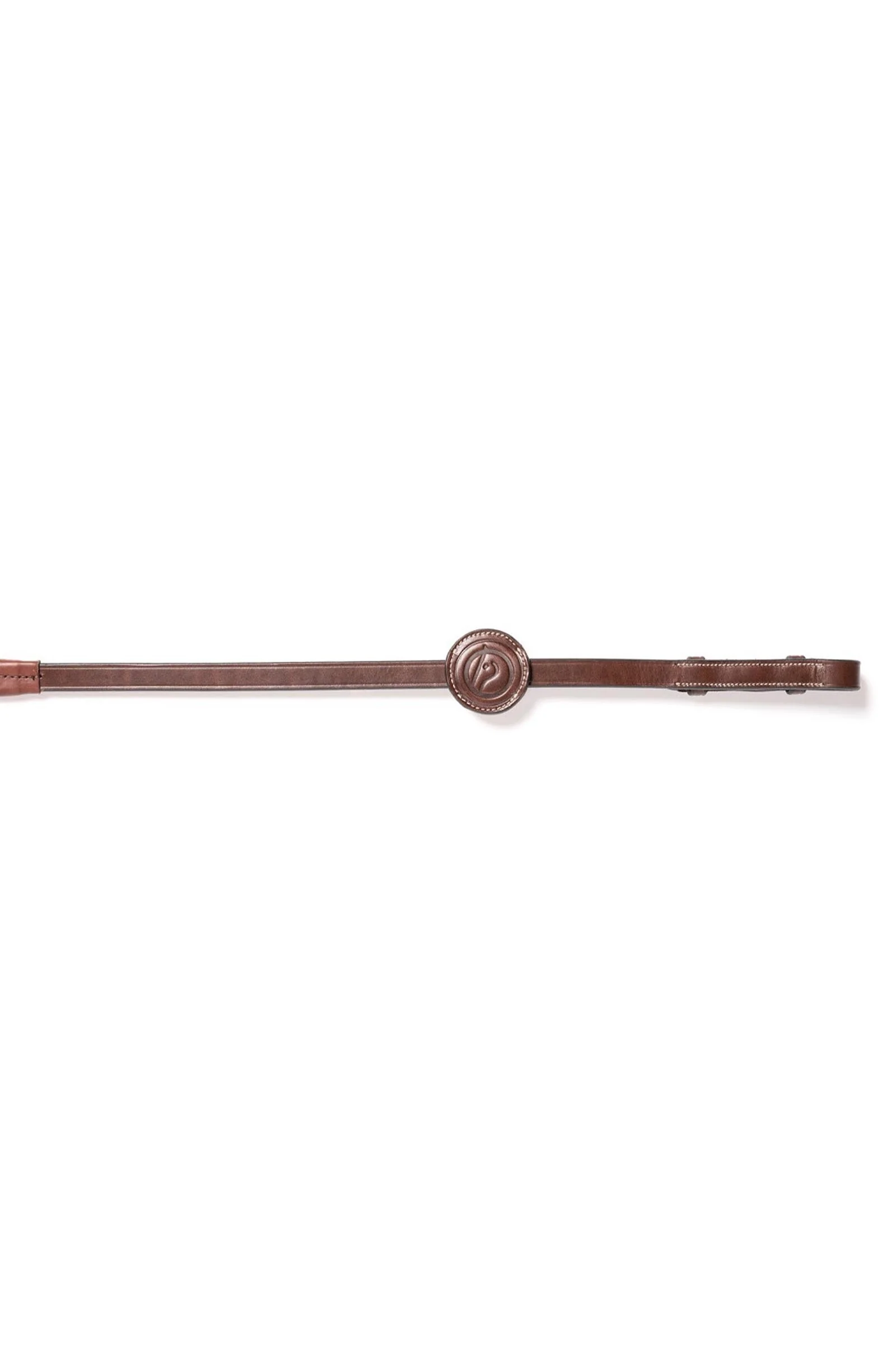 Fontaine Bleau 5/8inch Rubber Reins Brown/Gold C