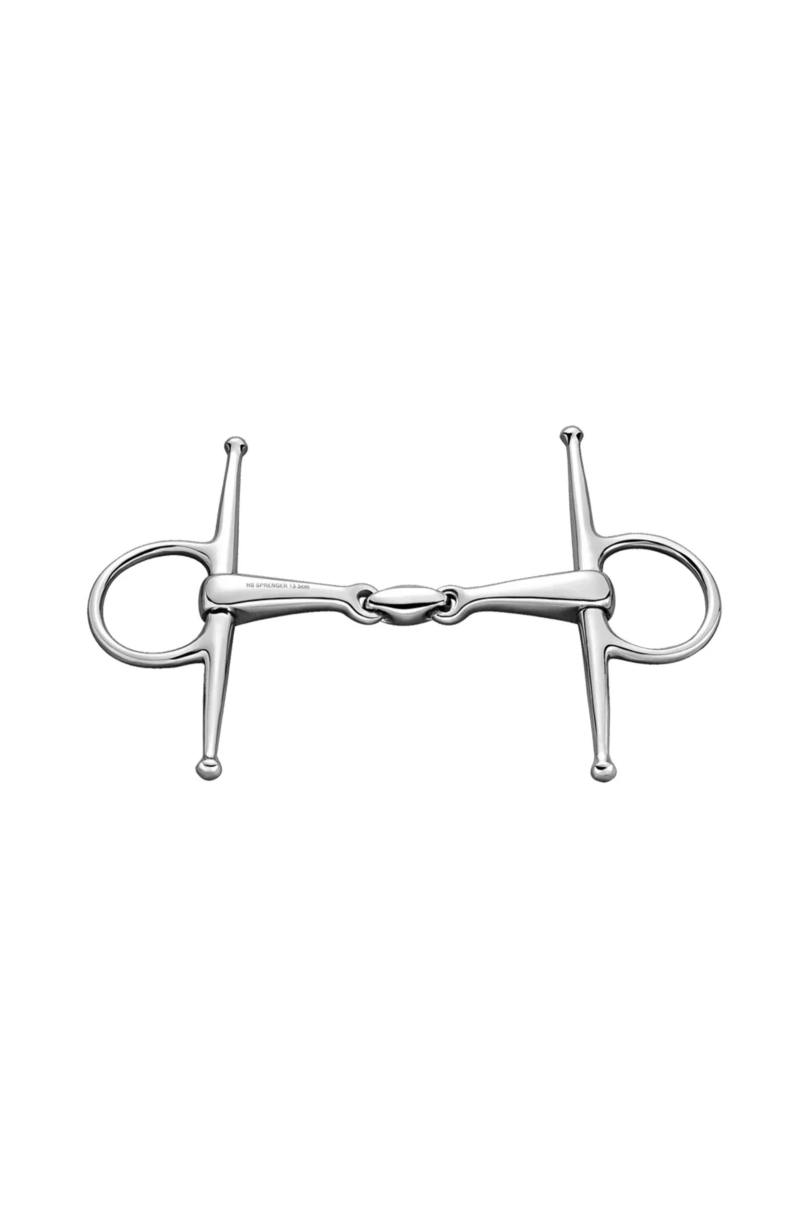 Full Cheek Saffle Bit, Double Jt. 14mm, Stainless St. No Color 115 mm