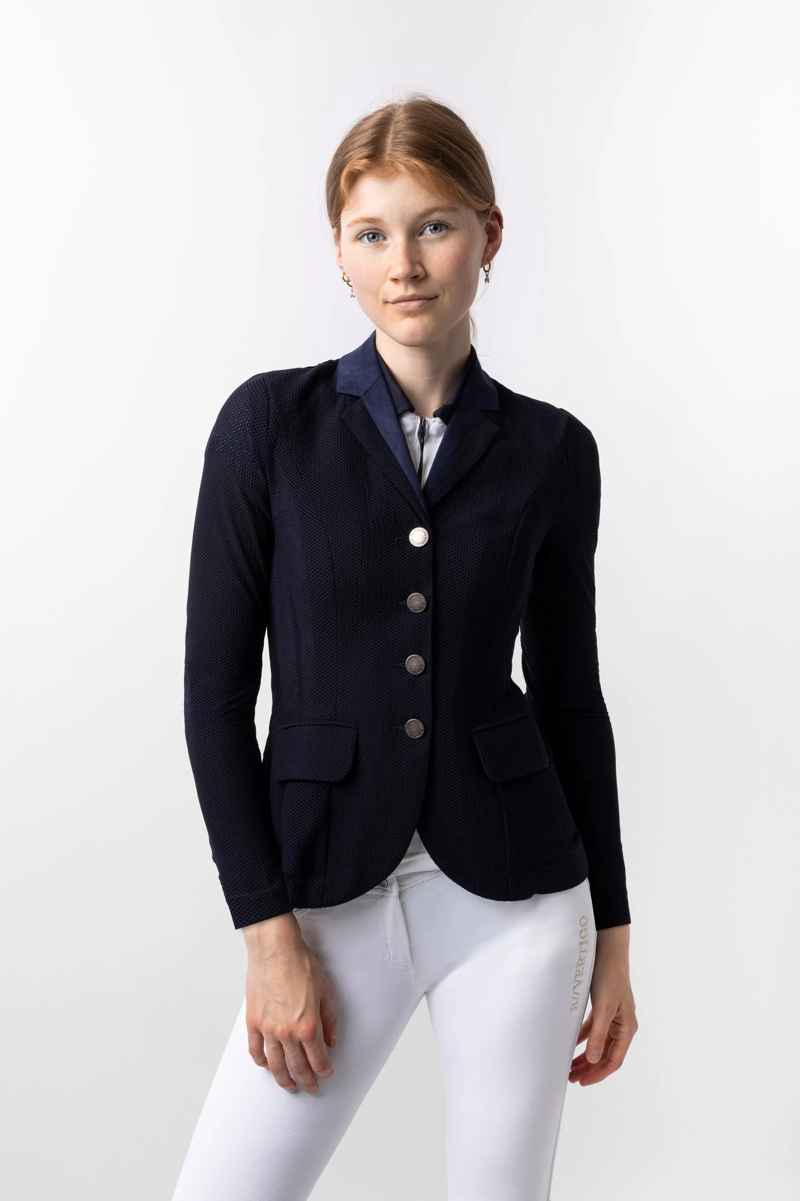 Gabrielle Women's Mesh Show Riding Jacket Dark Navy 14